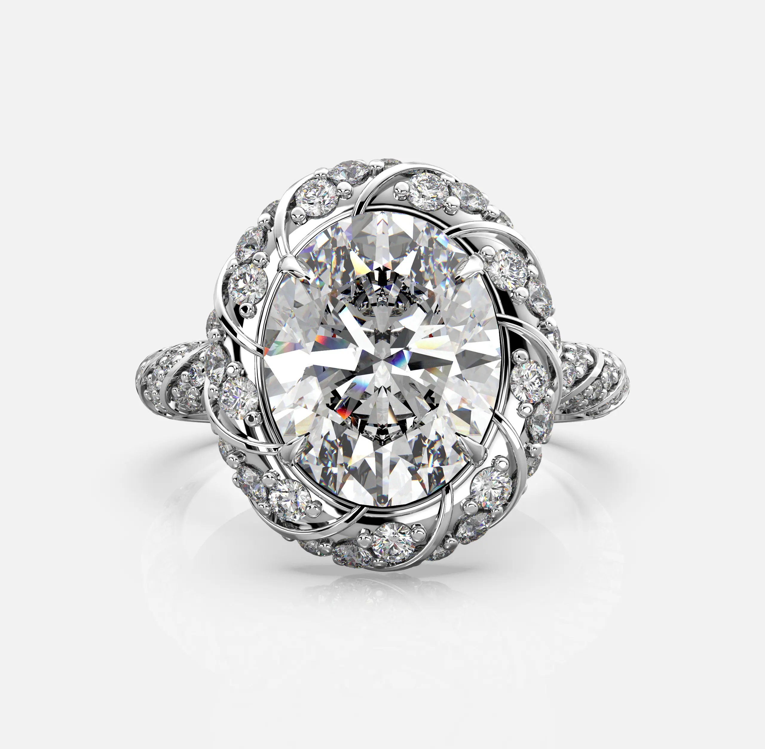 Aurora Crown Diamond Ring