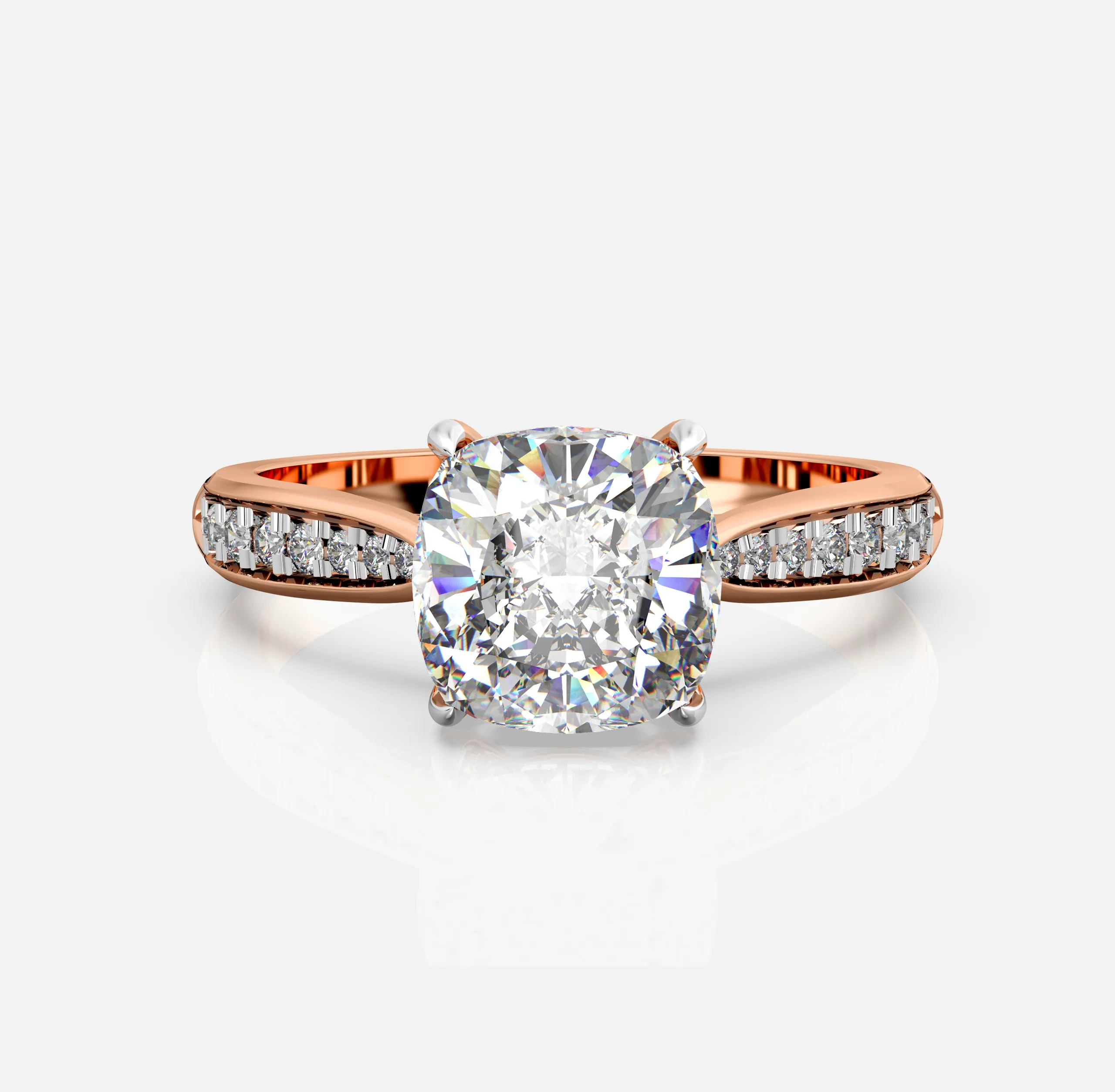 Elegant Cushion Cut Diamond Ring