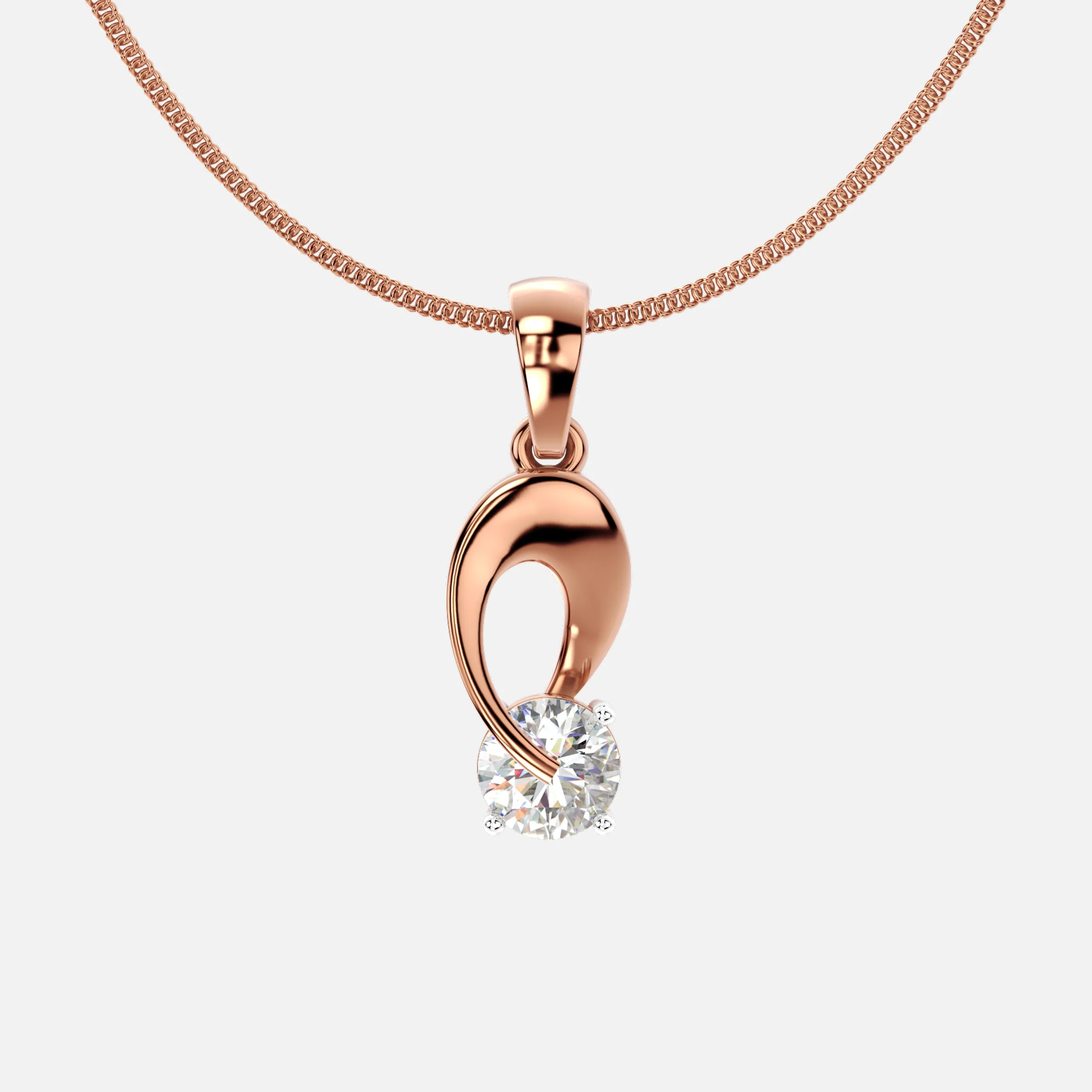 Eternal Curve Diamond Pendant