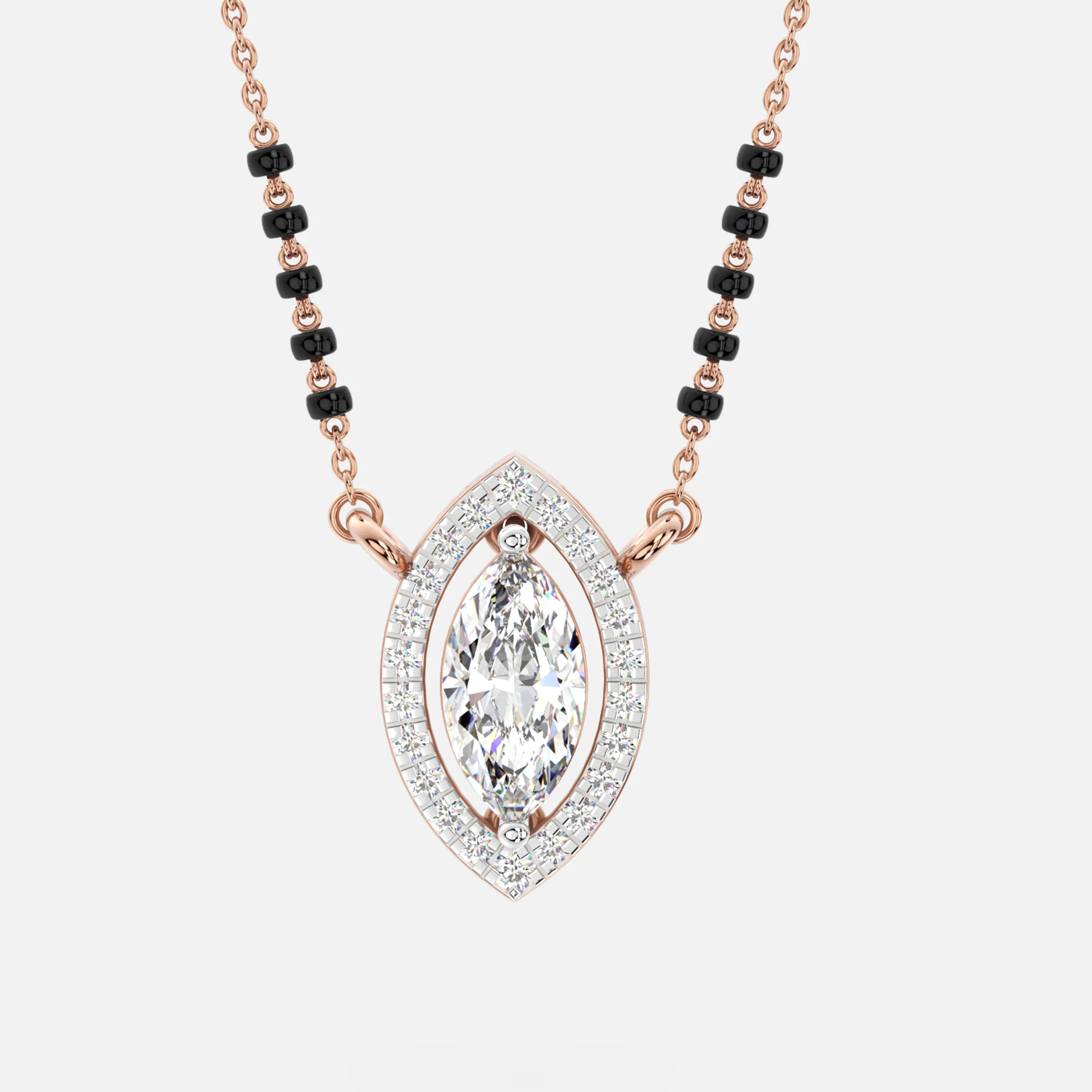Marquise Diamond Mangalsutra