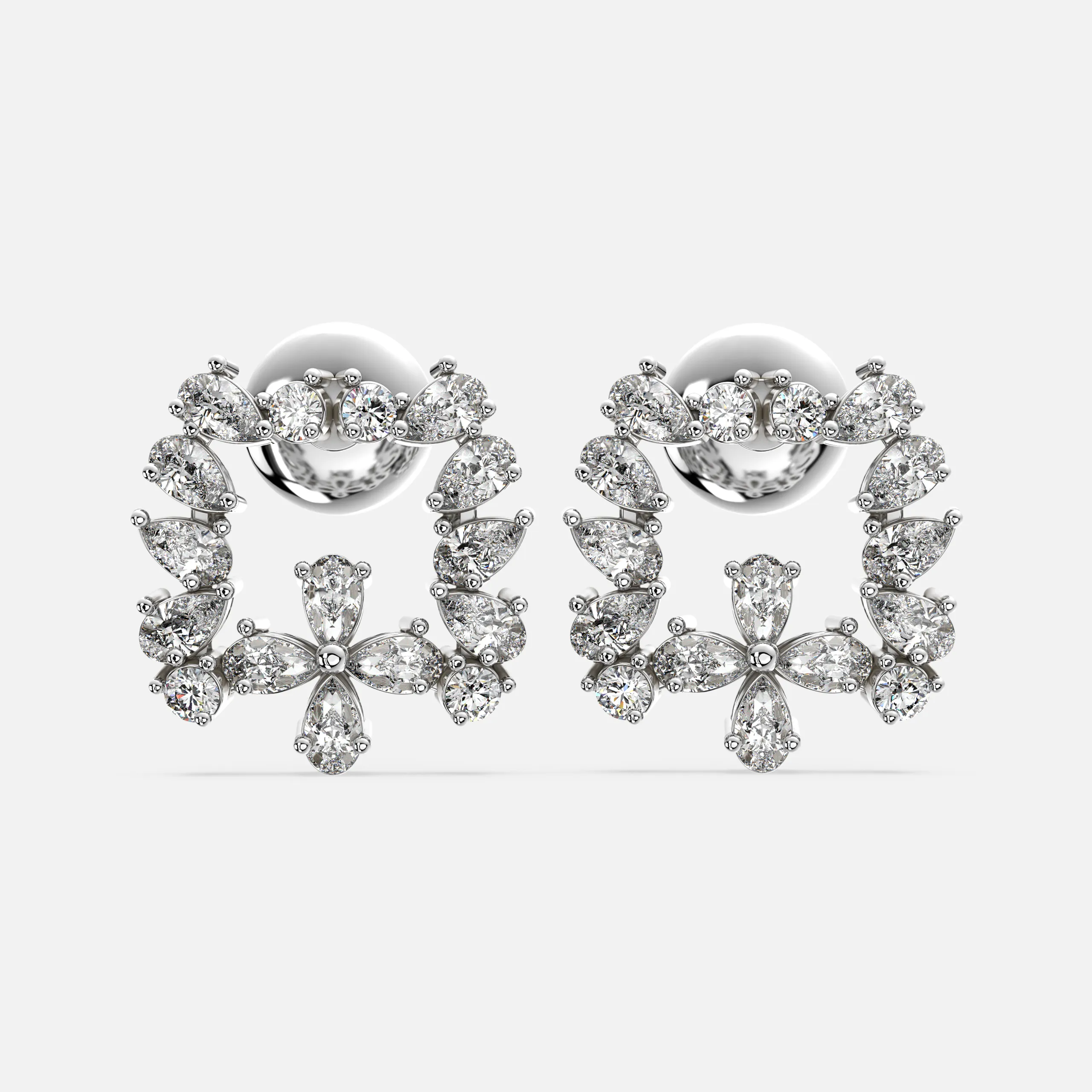 Florencia Crescent Diamond Earrings