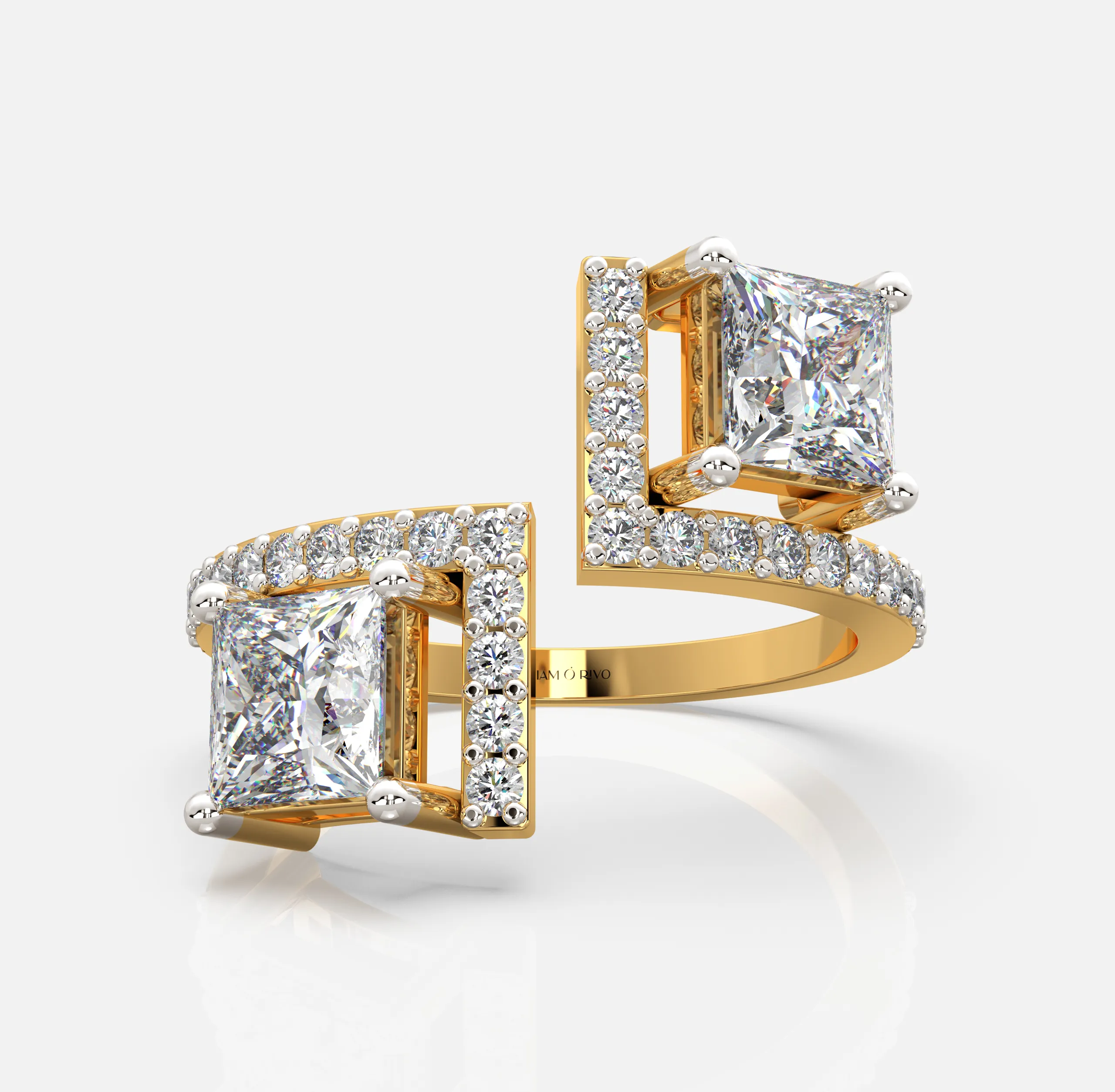 Square Glint Ring