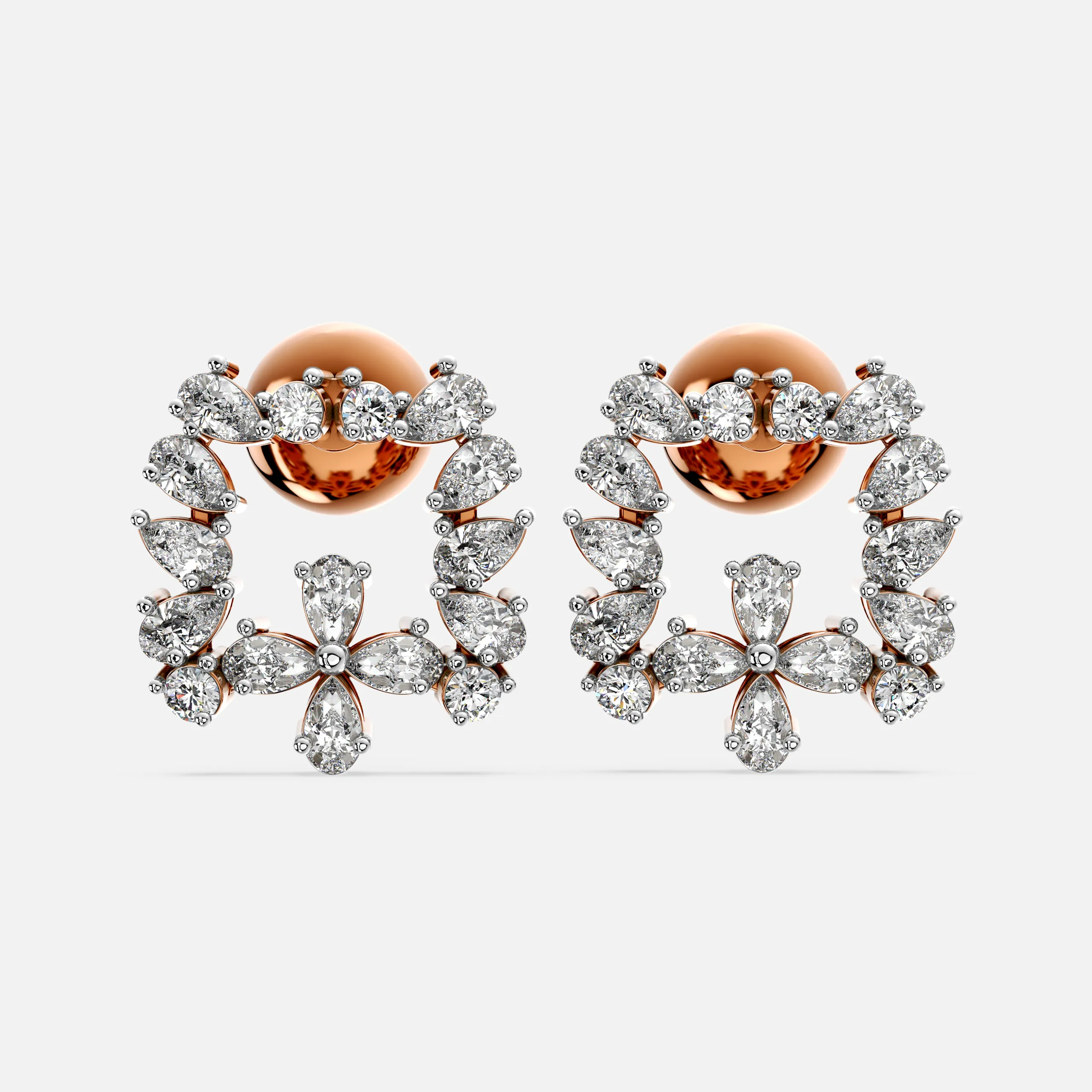 Florencia Crescent Diamond Earrings