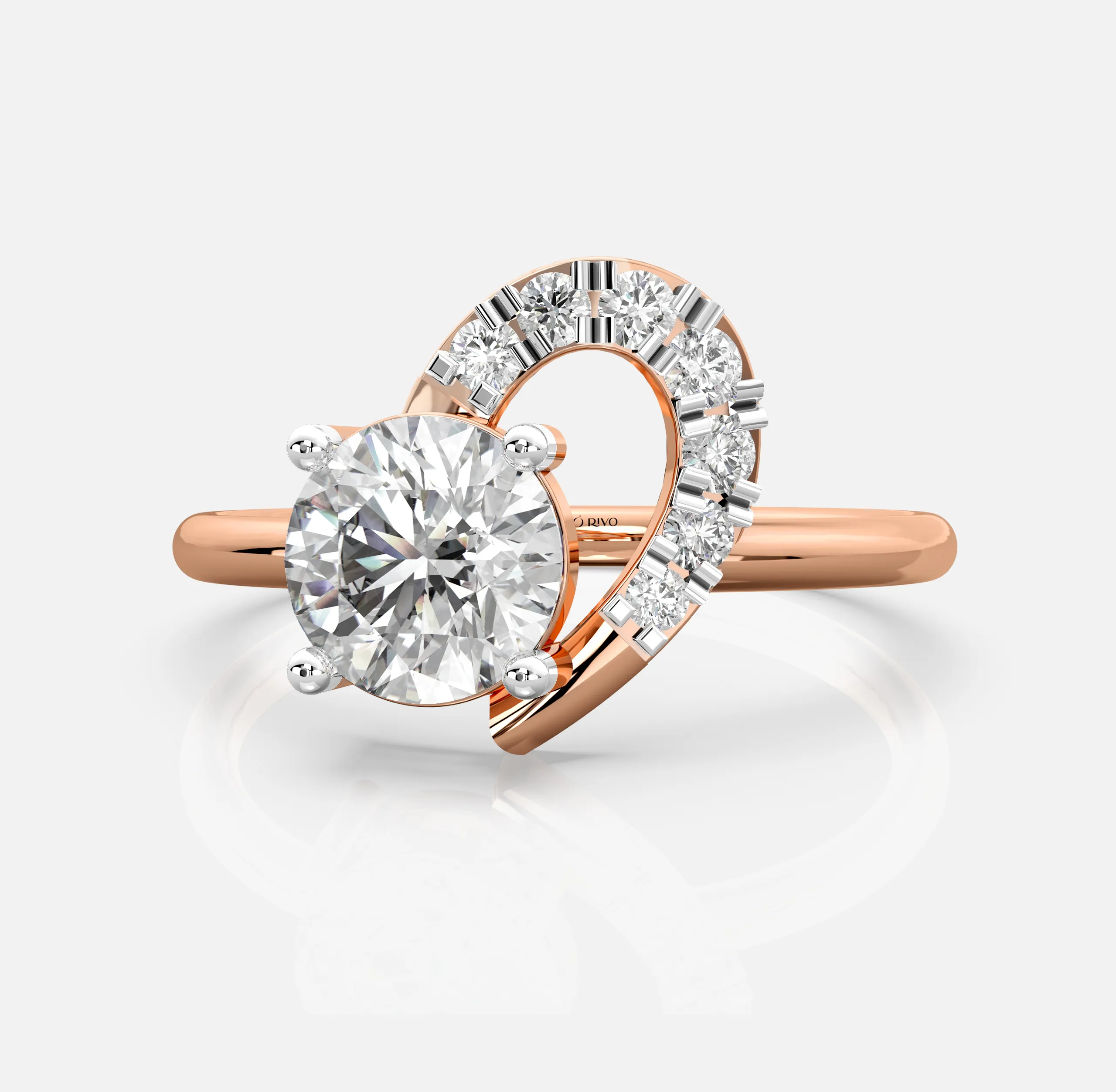 Eterna Swirl Diamond Ring