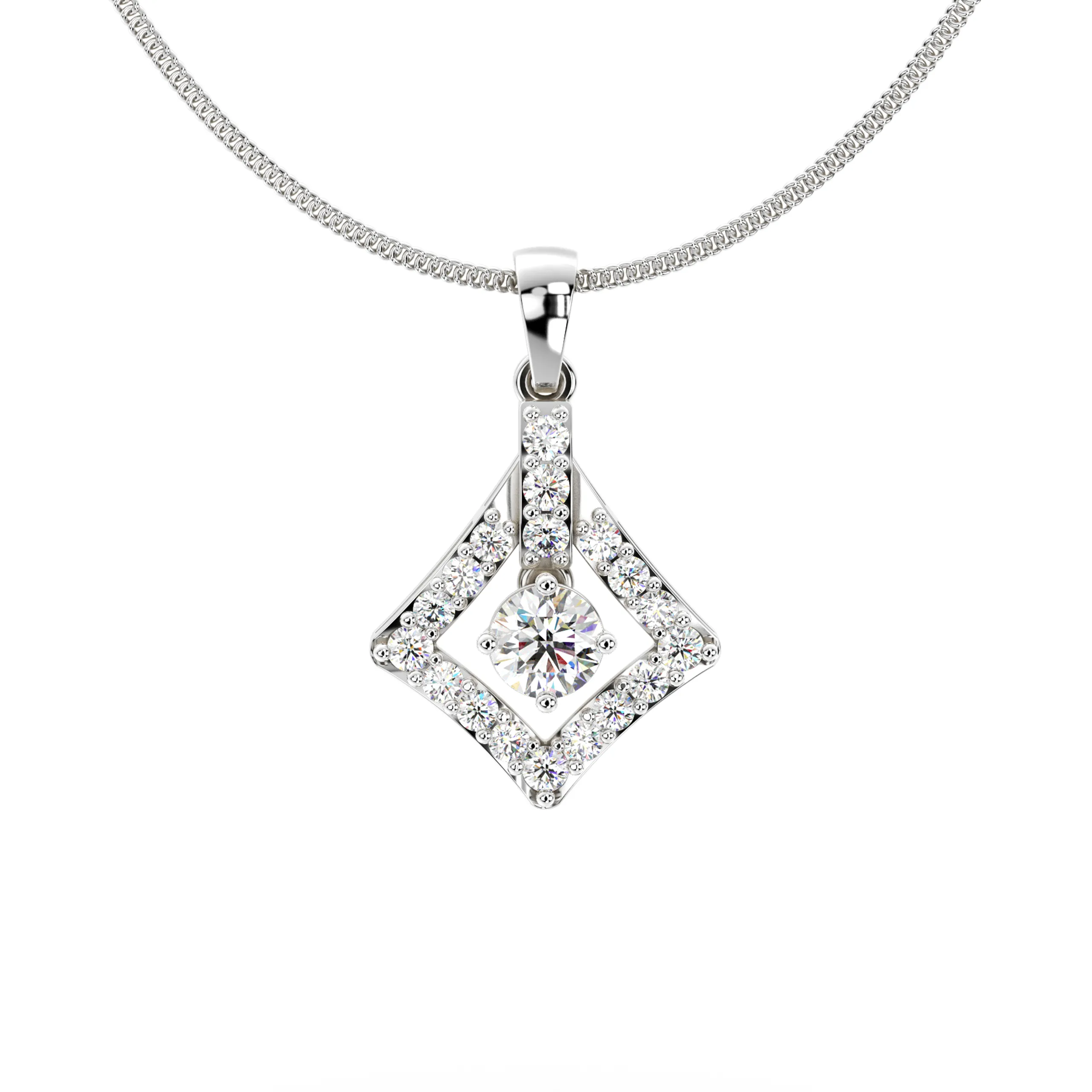 Versatile Prism Diamond Pendant