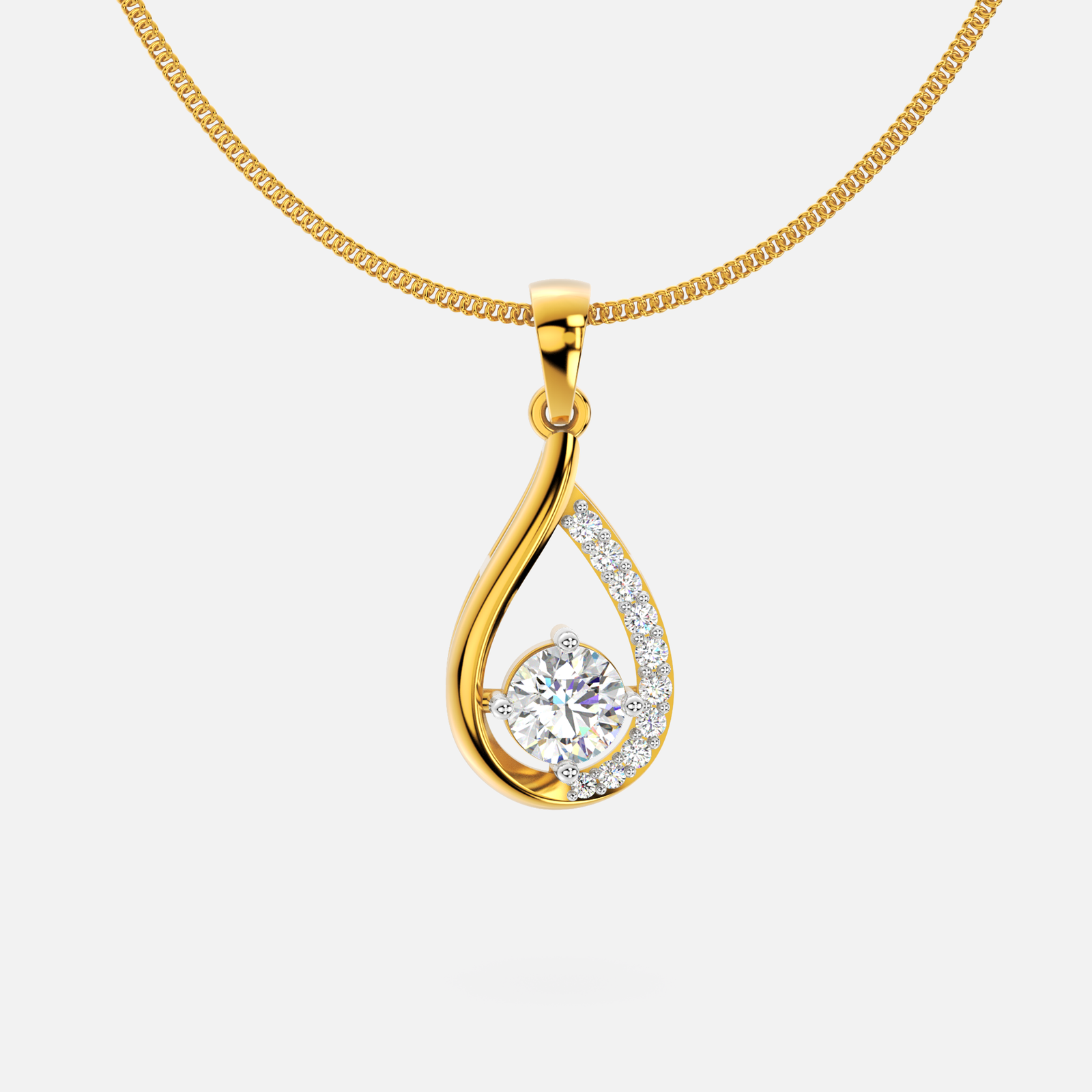 Diva Dewdrop Diamond Pendant