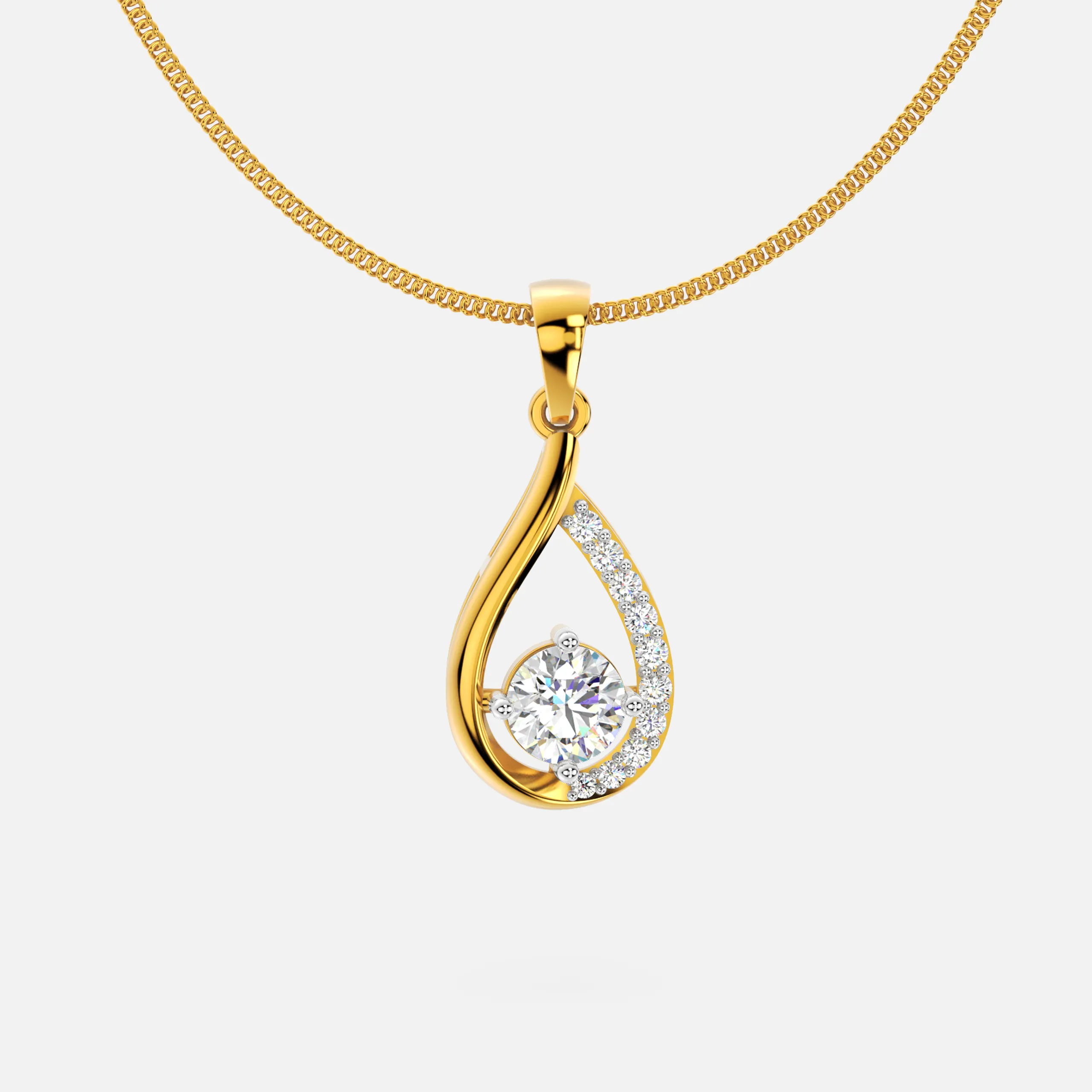 Diva Dewdrop Diamond Pendant