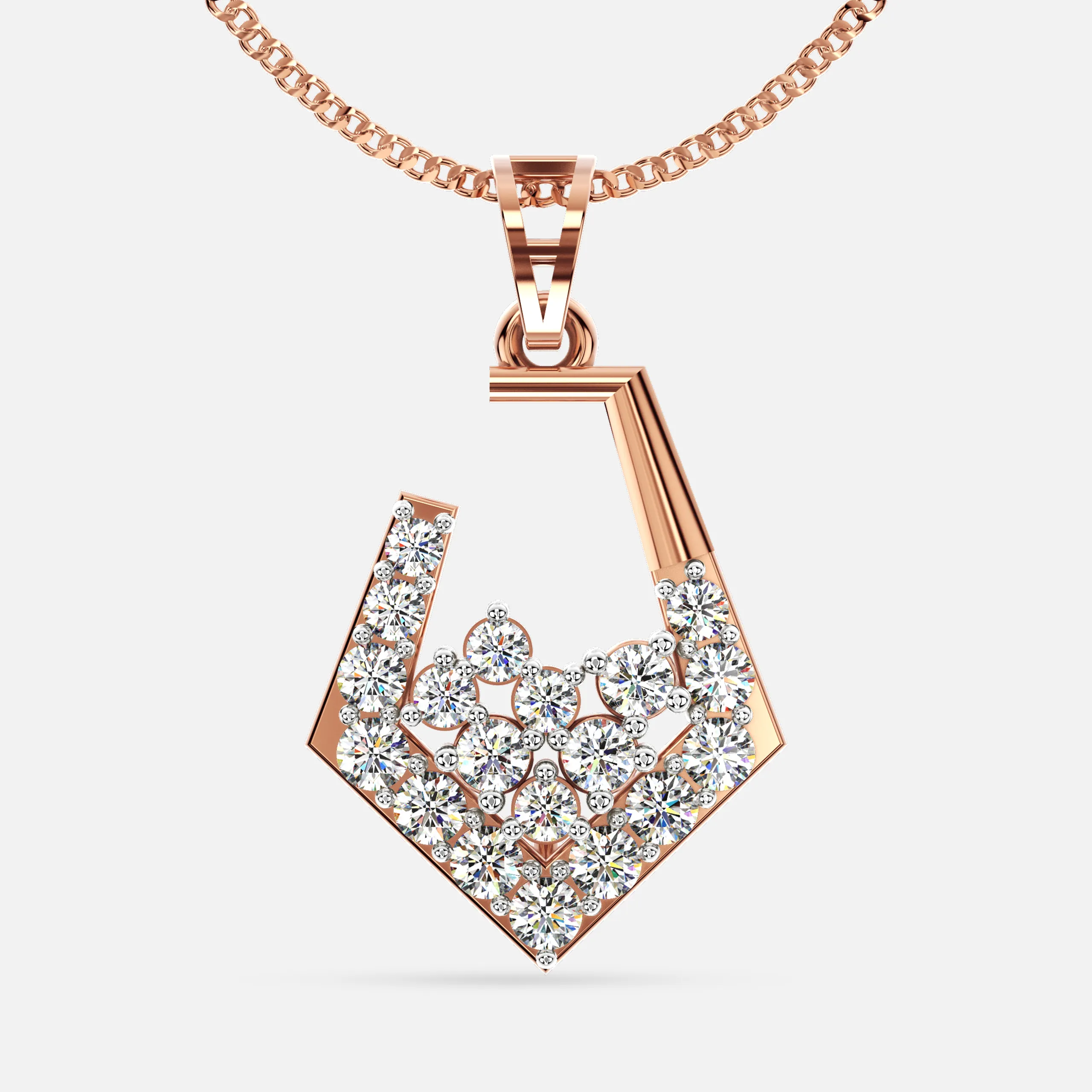 Sterling Sparkle Diamond Pendant