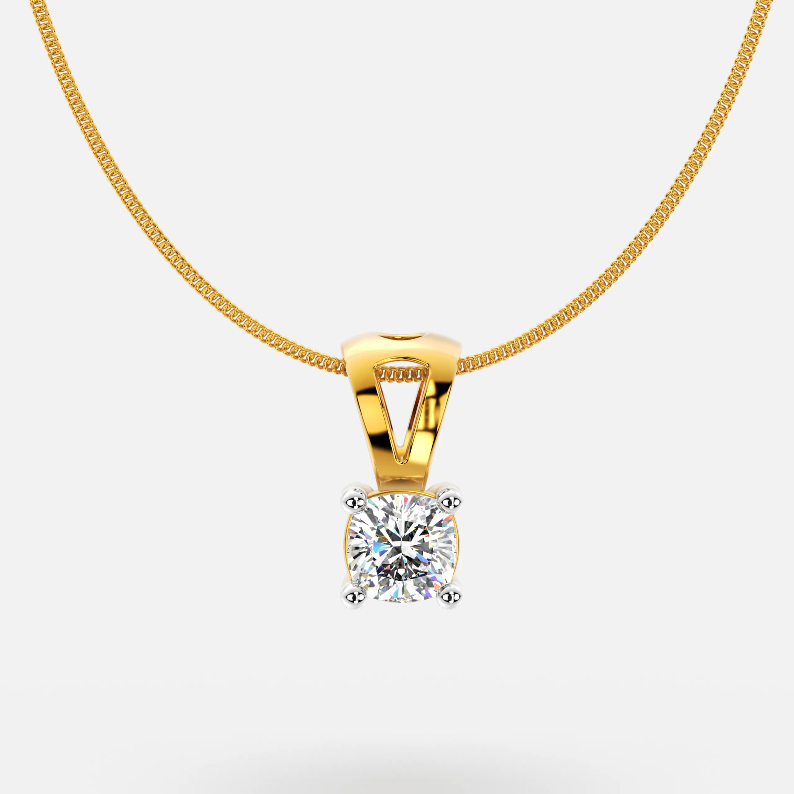 Petal Core Diamond Pendant