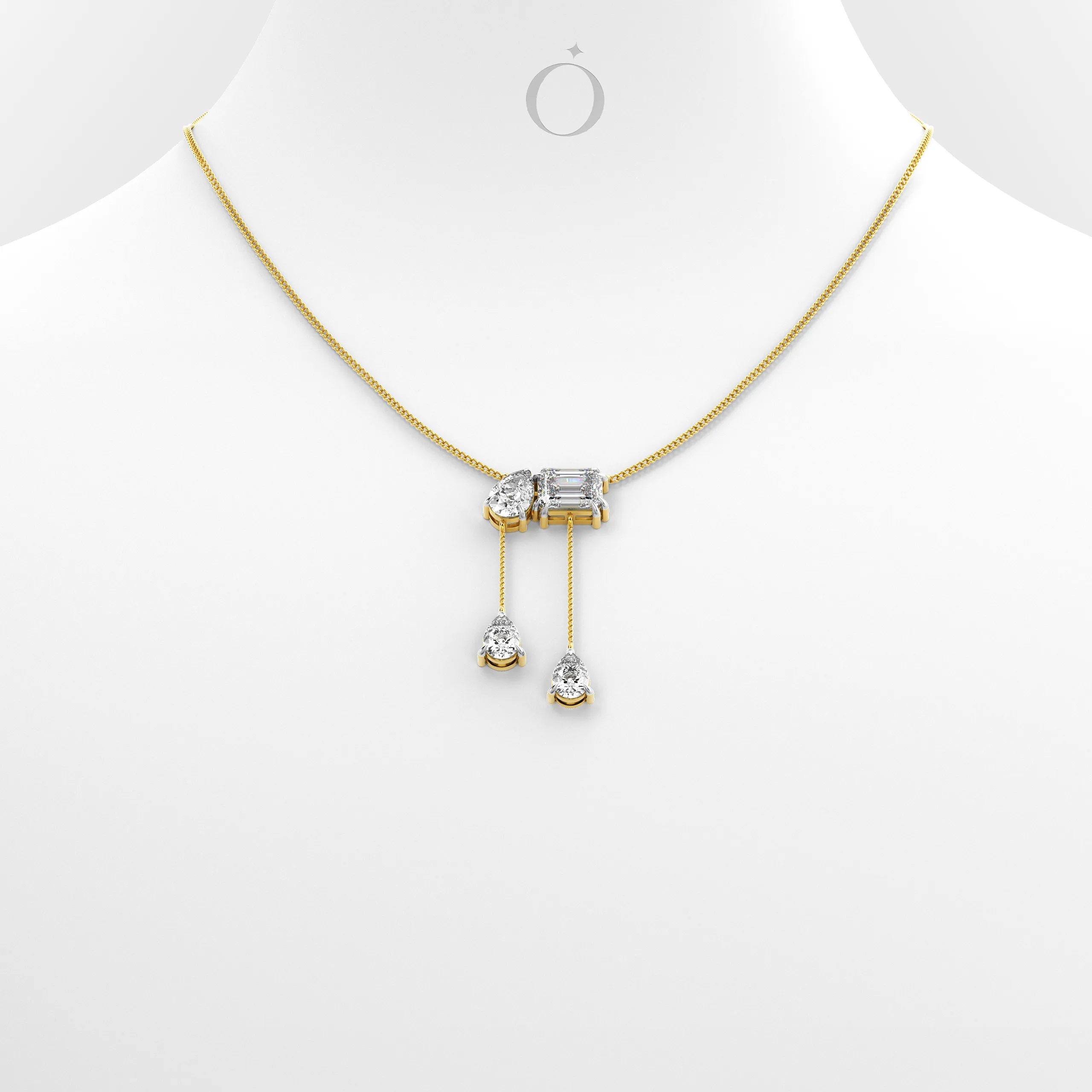 Duo Drape Necklace
