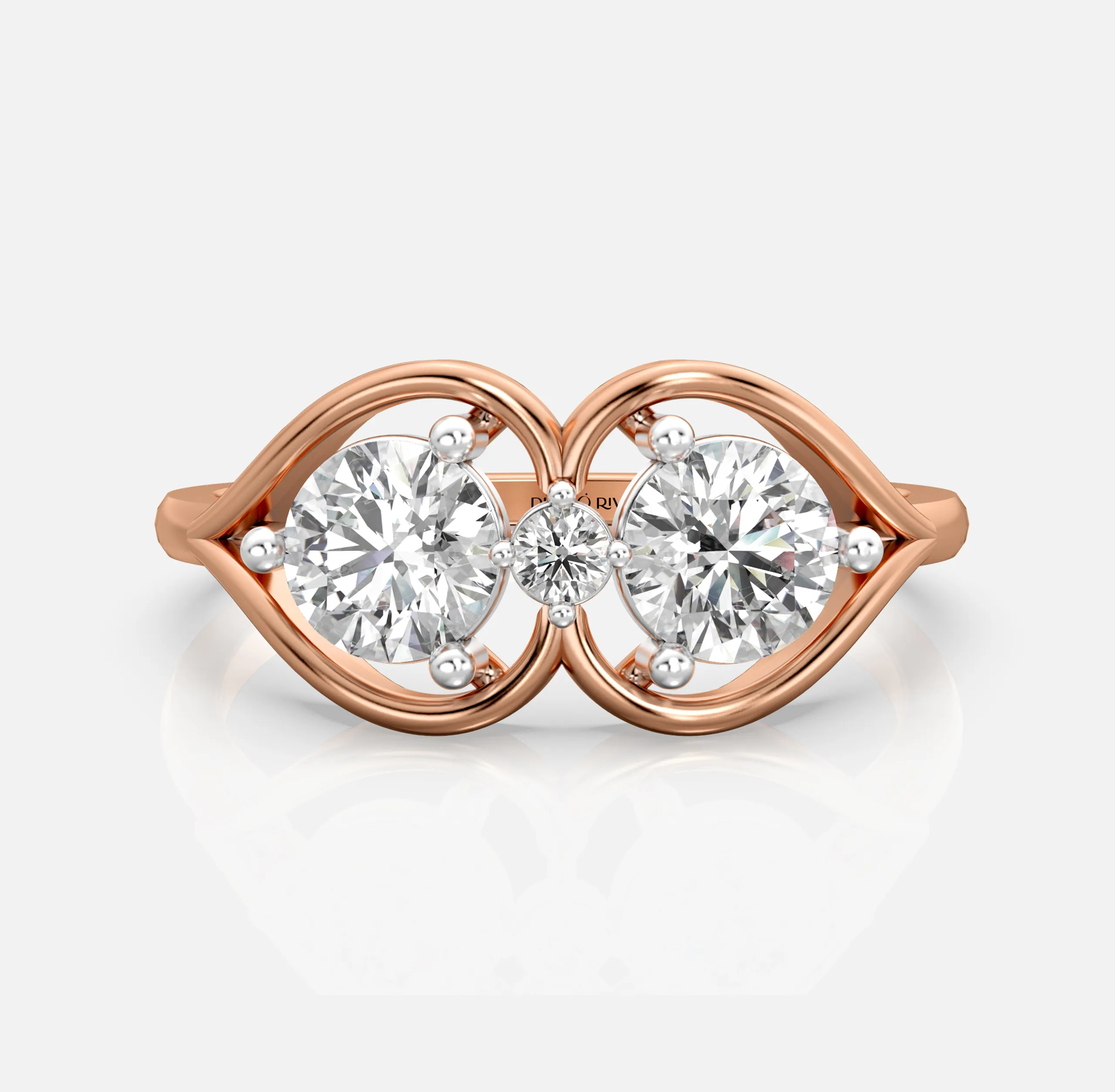 Twin Infinity Diamond Ring