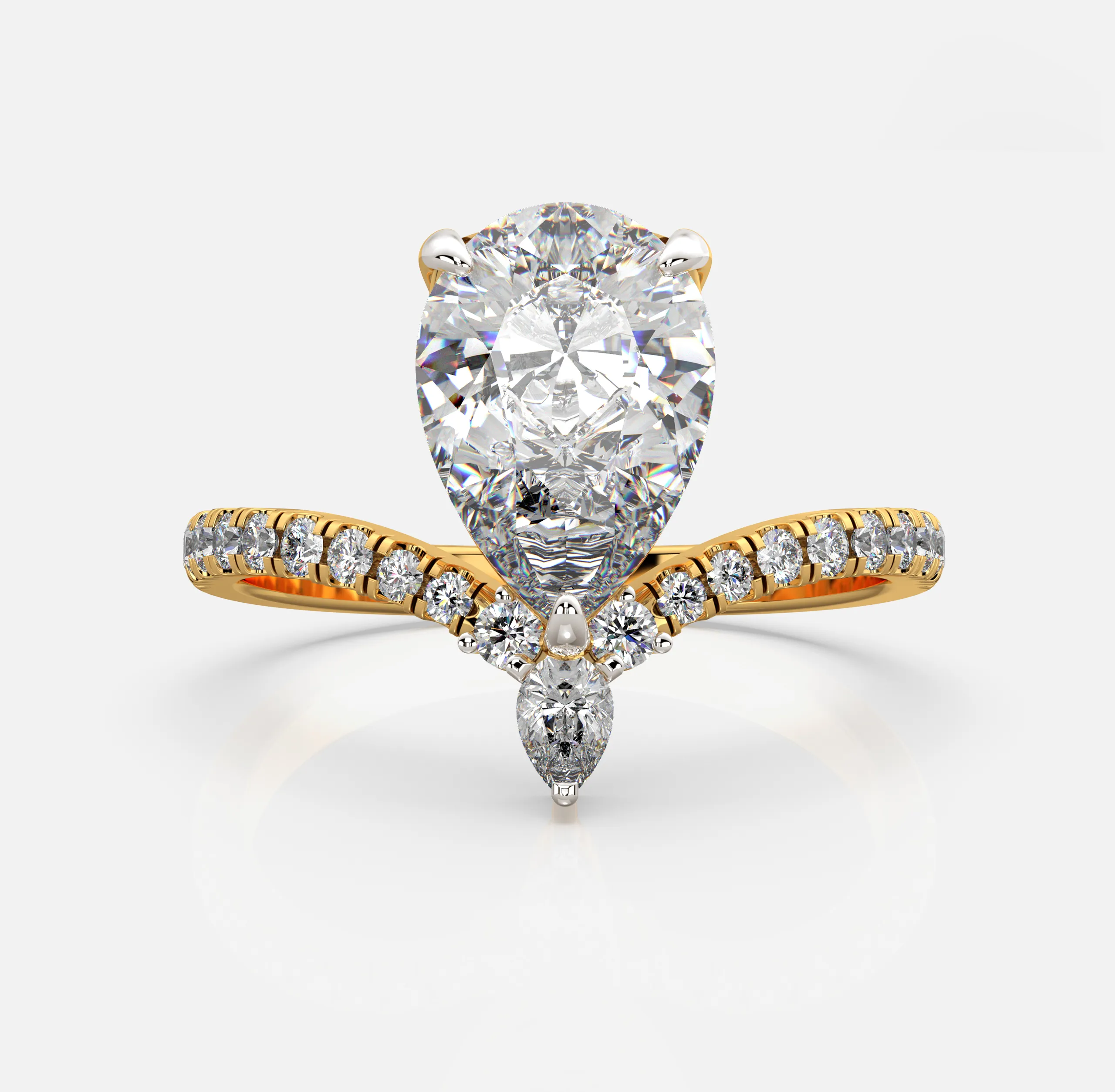 Royal Pear Diamond Ring