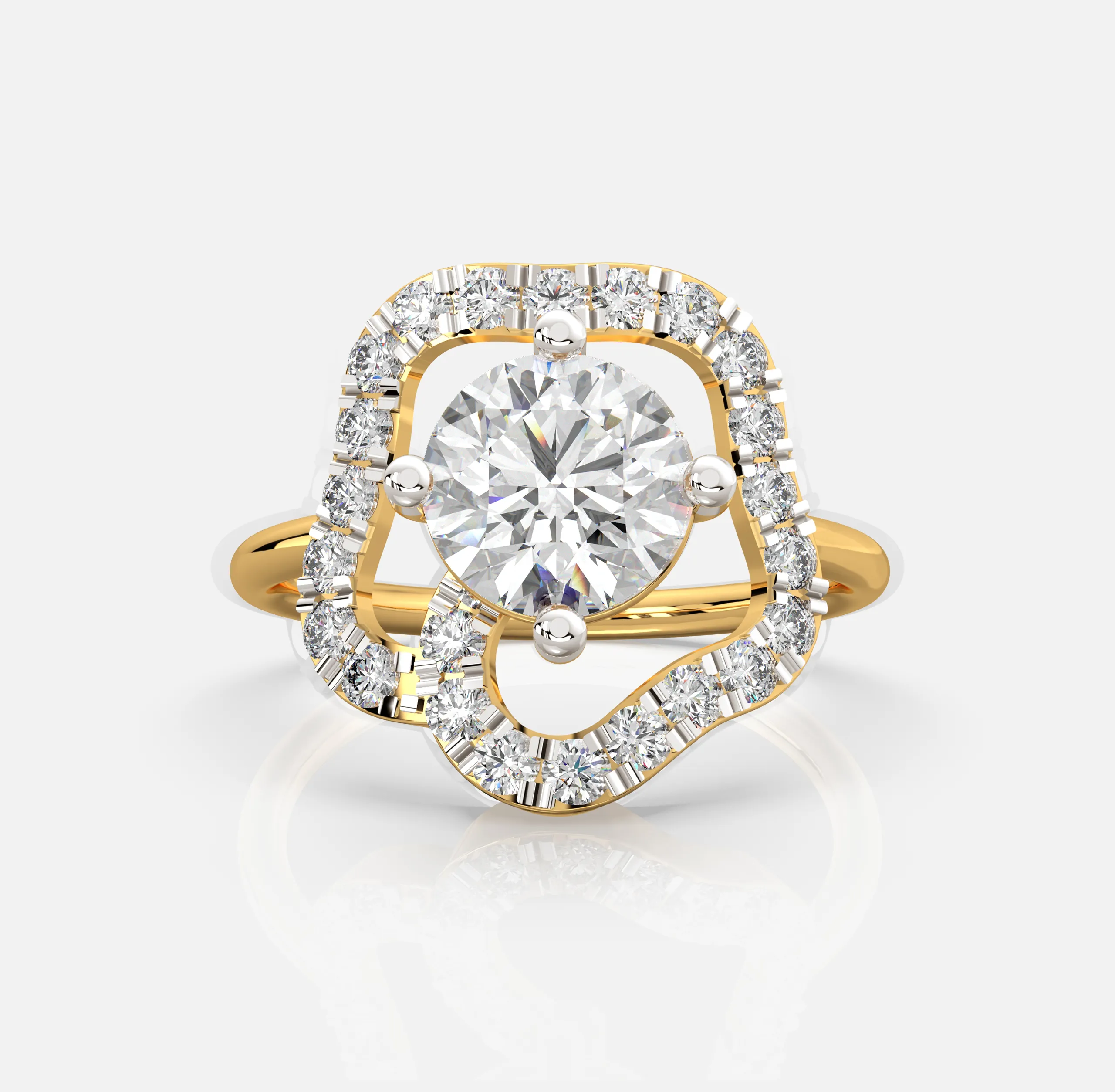 Aurora Twist Diamond Ring