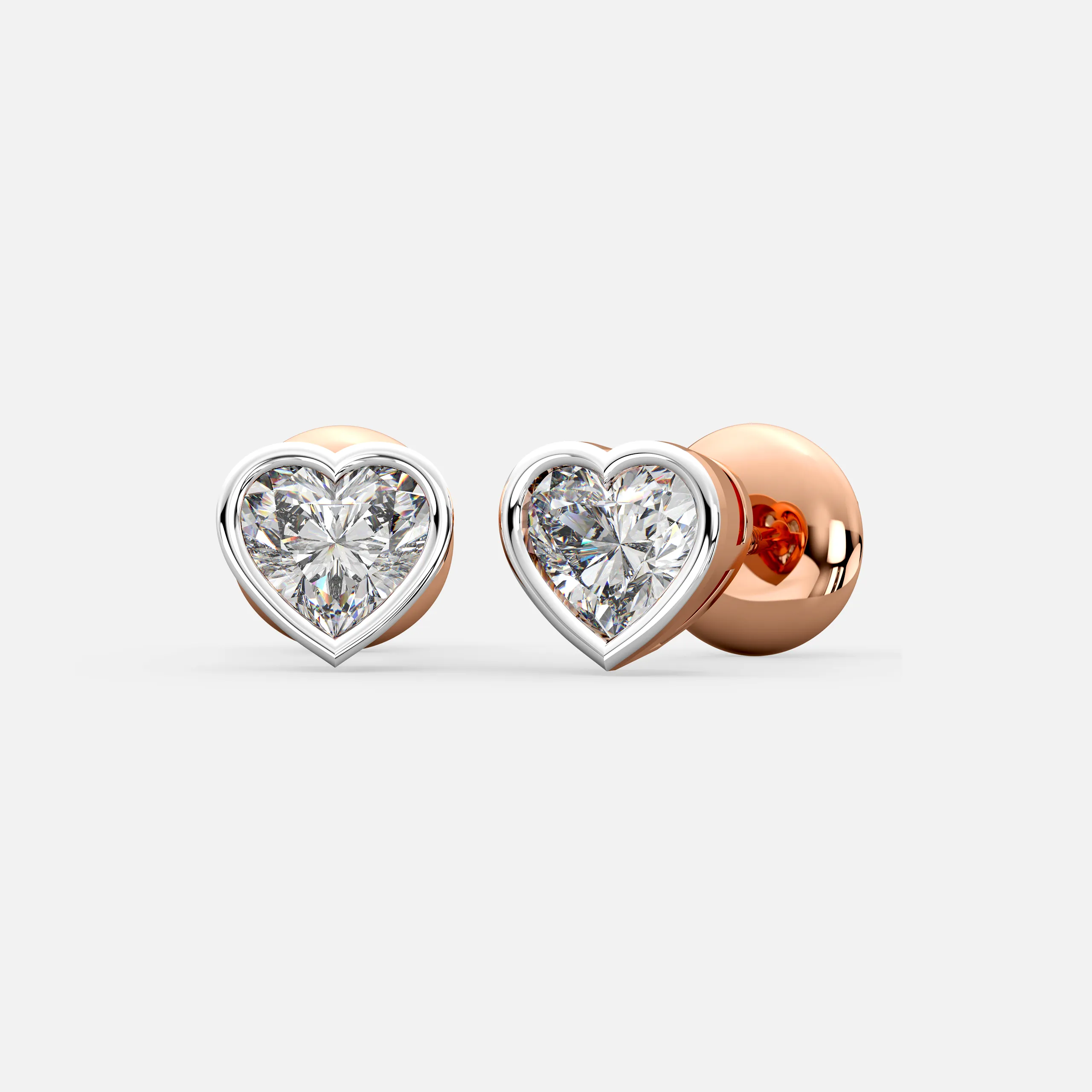 Heart Spark Diamond Studs