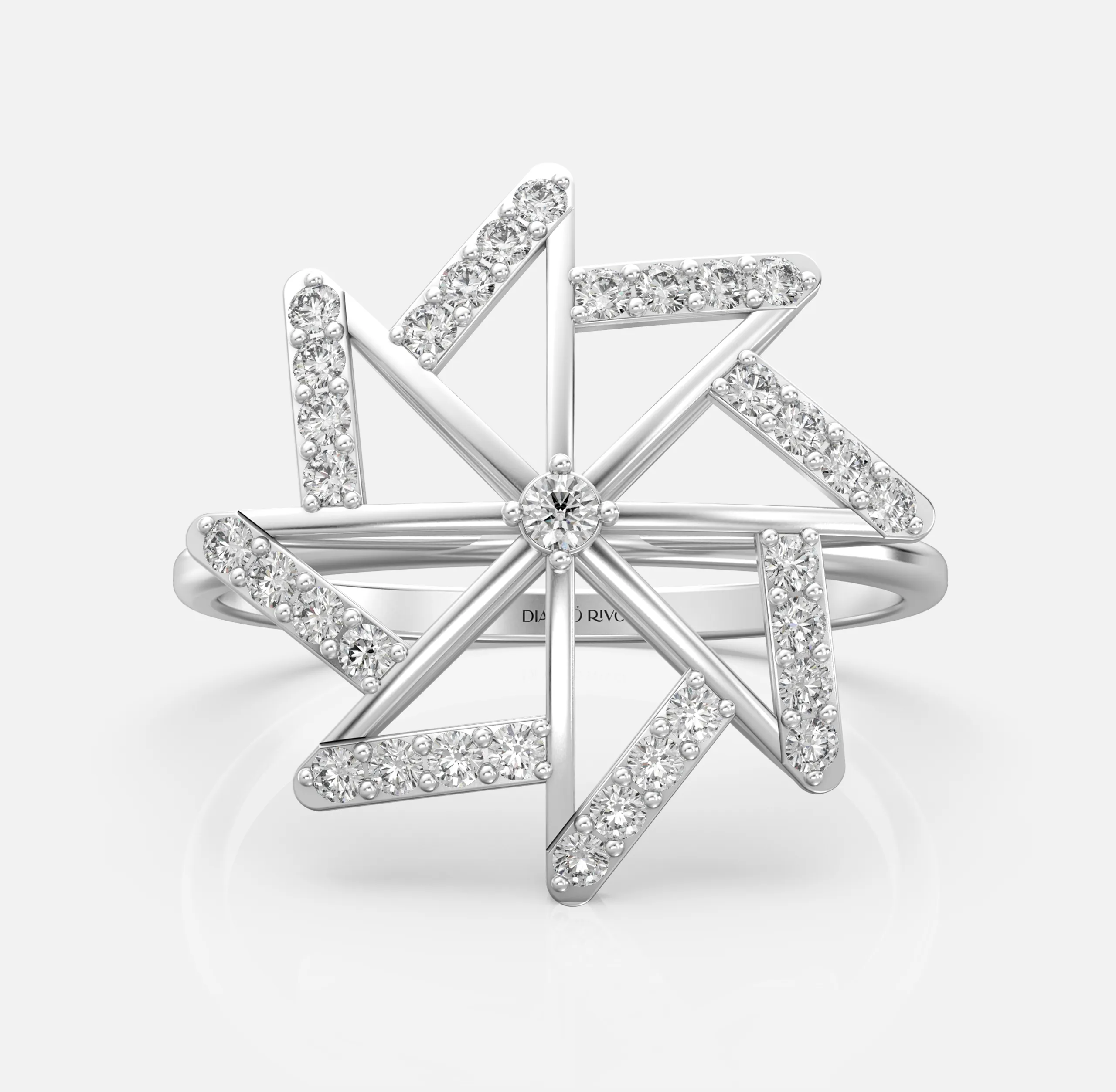 Radiant Starburst Diamond Ring