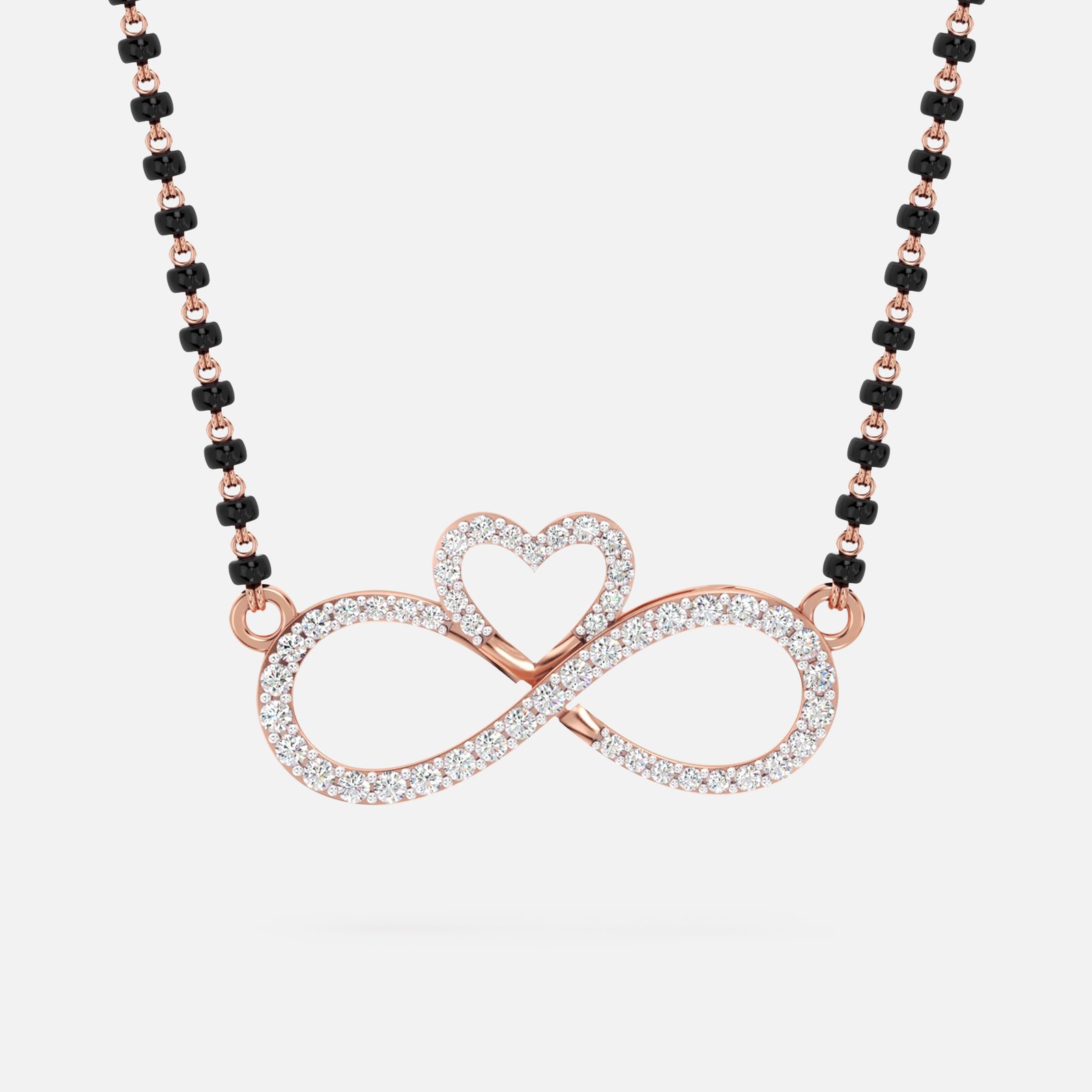 Infinity Heart Diamond Mangalsutra