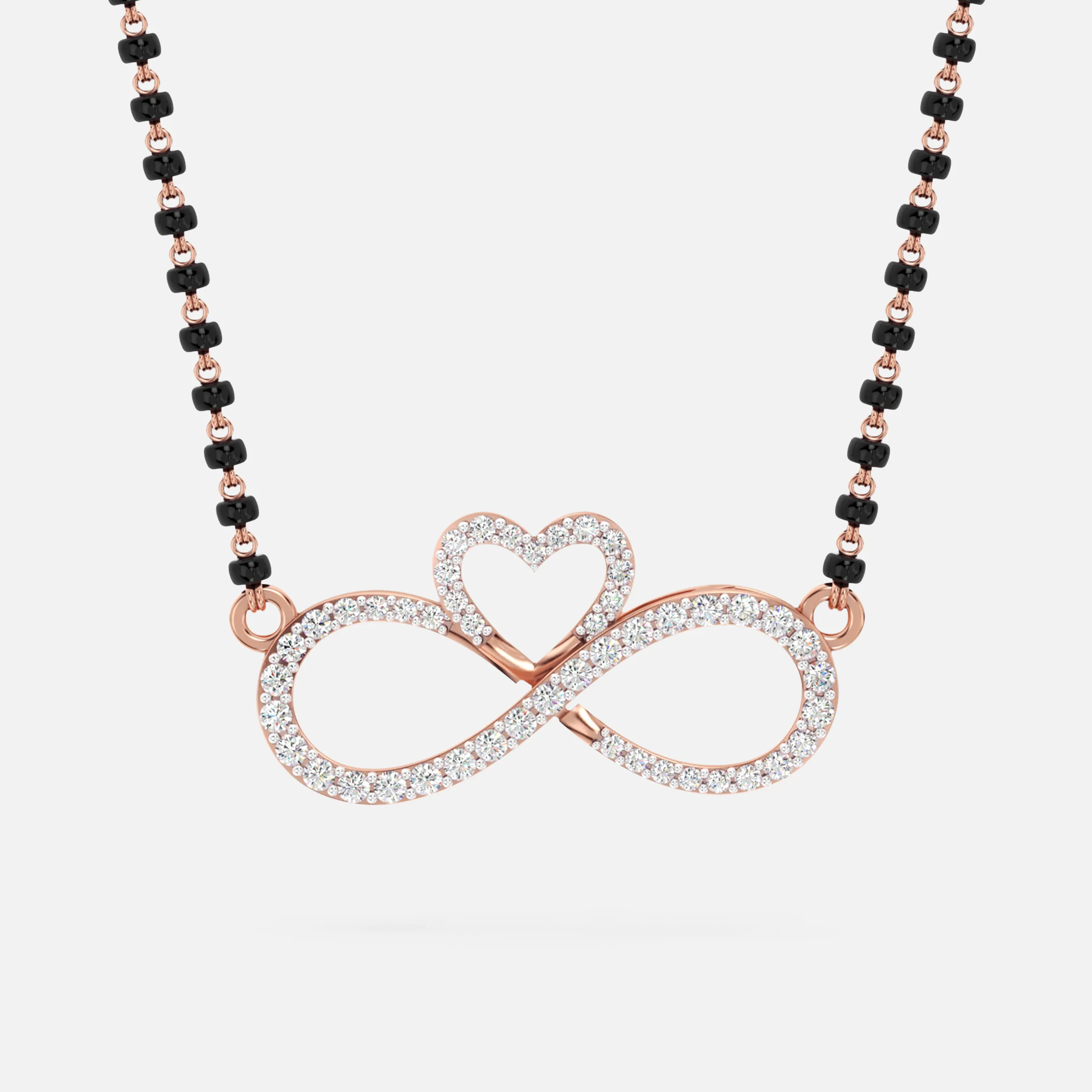 Infinity Heart Diamond Mangalsutra