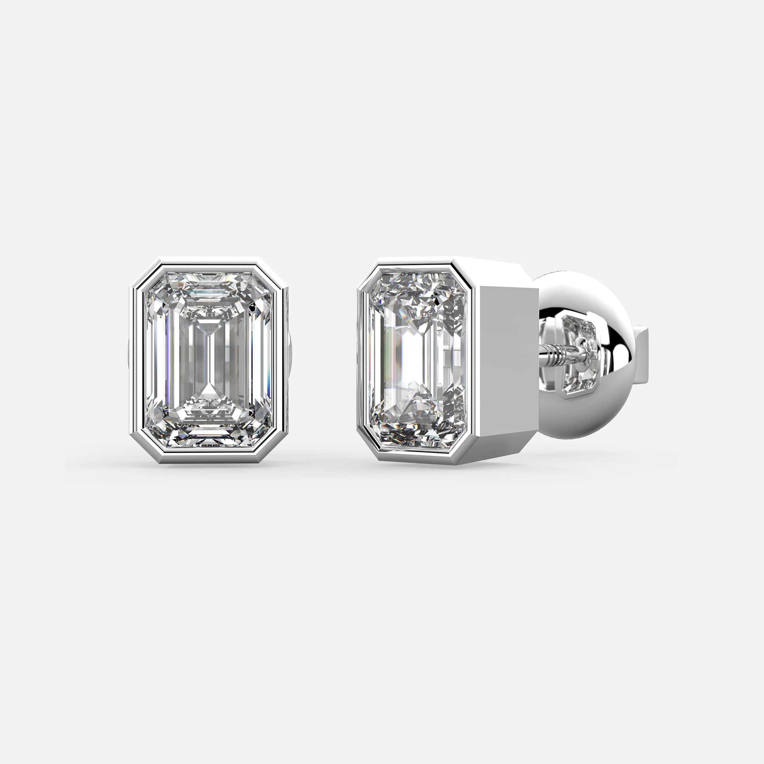Regal Emerald Diamond Studs