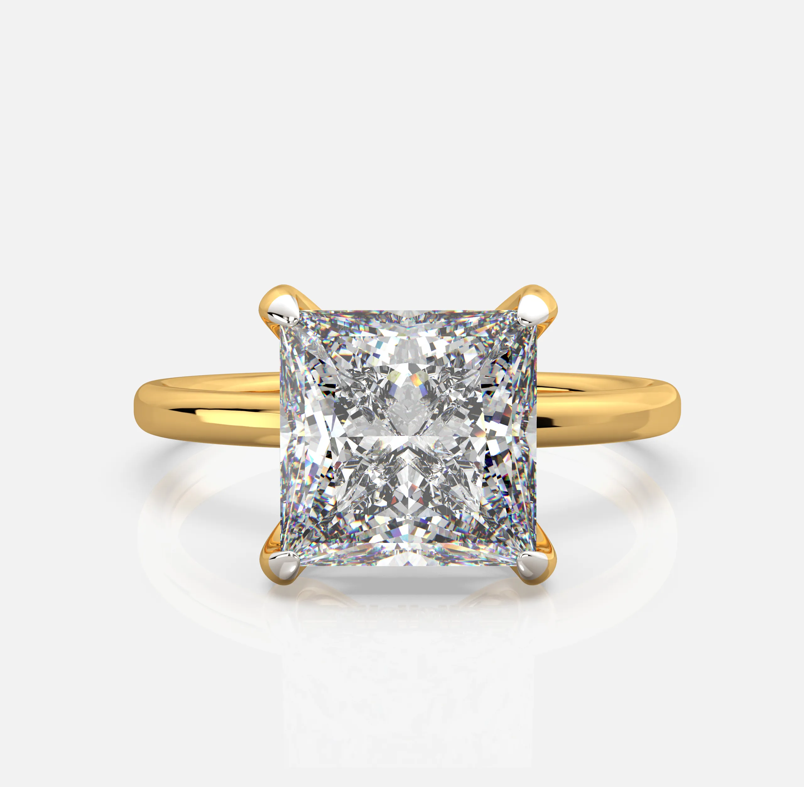 Princess Solitaire Ring