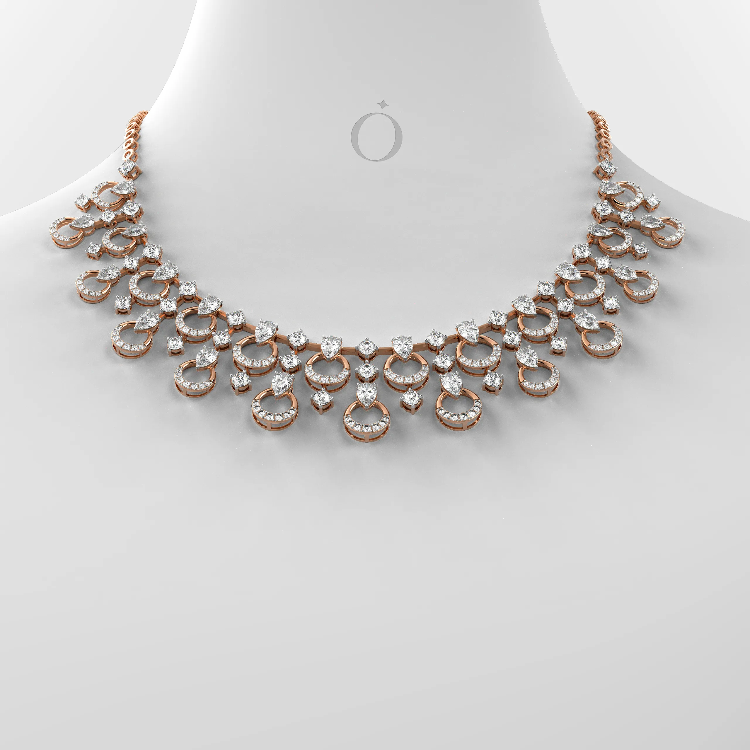 Cascading Diamond Necklace