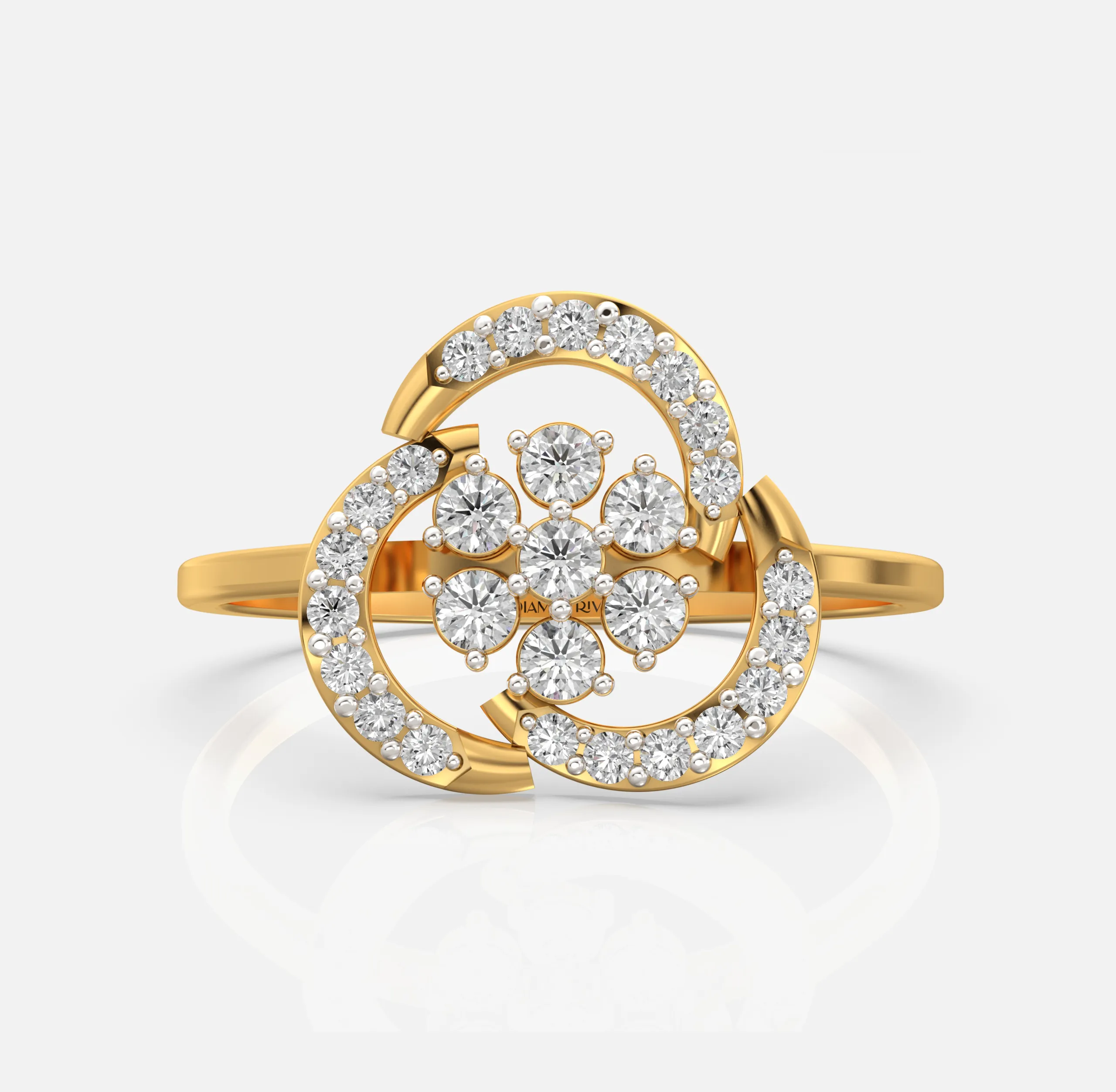Twining Bloom Diamond Ring