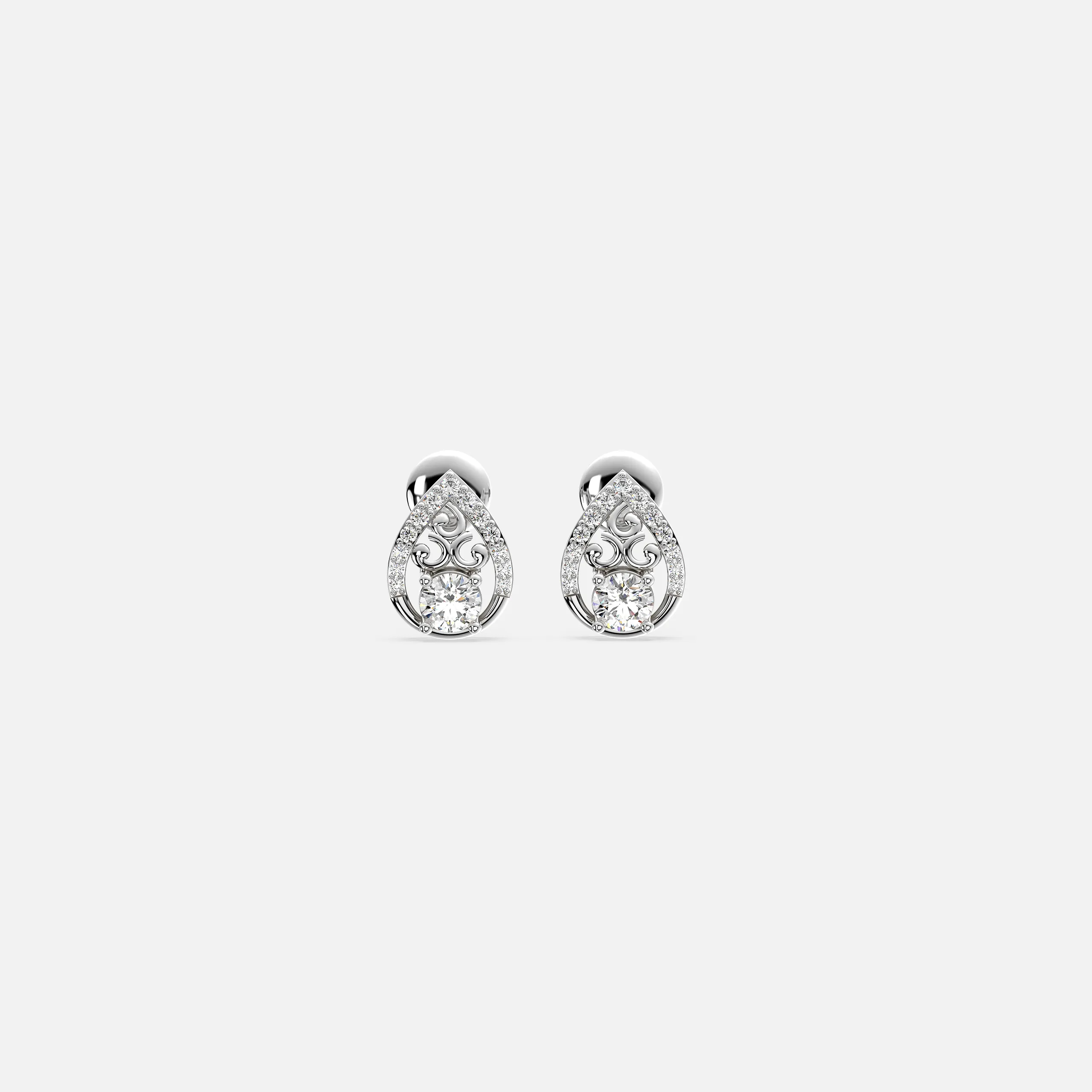 Teardrop Diamond Earrings