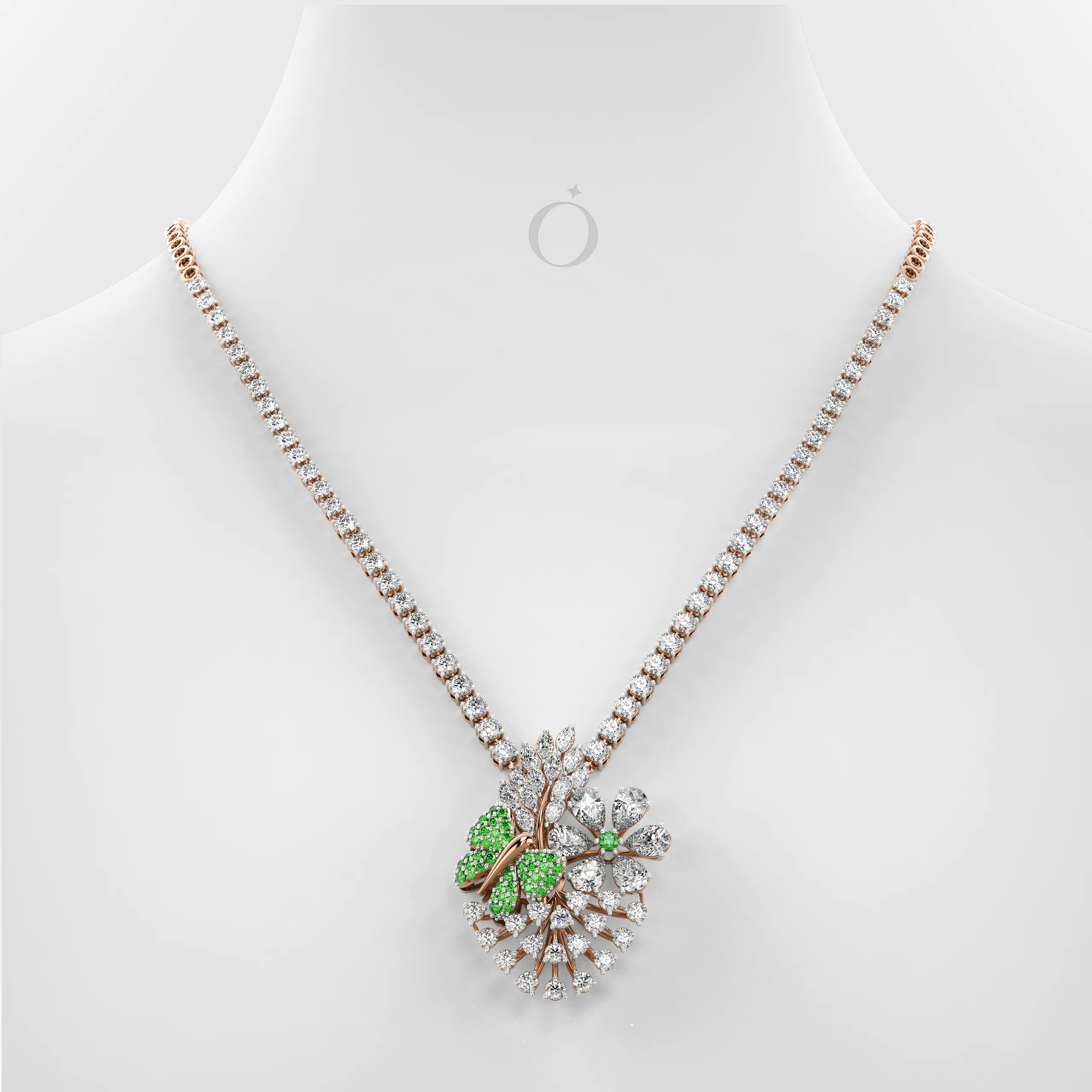 Lunareth Bloom Diamond Necklace