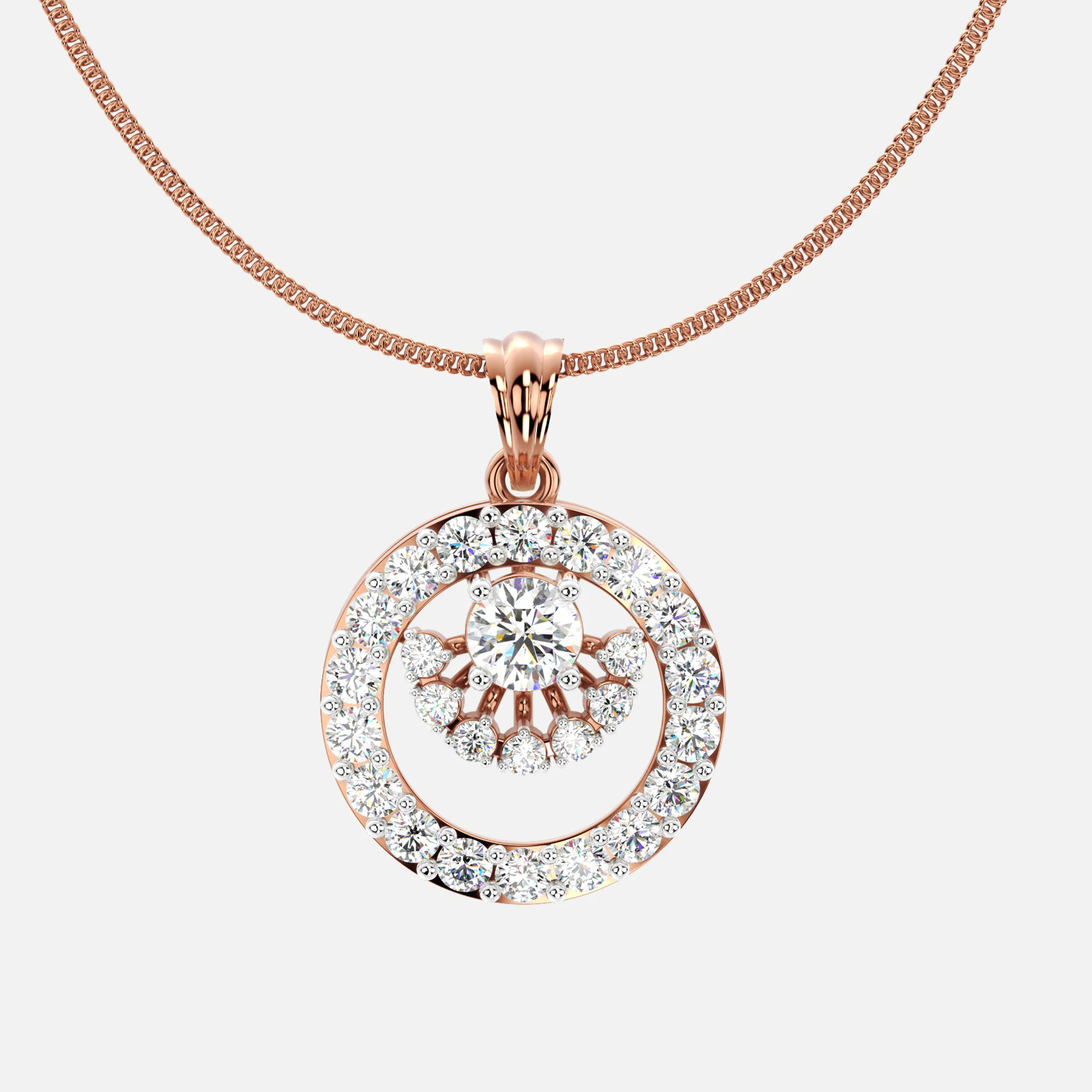 Luna Aura Diamond Pendant