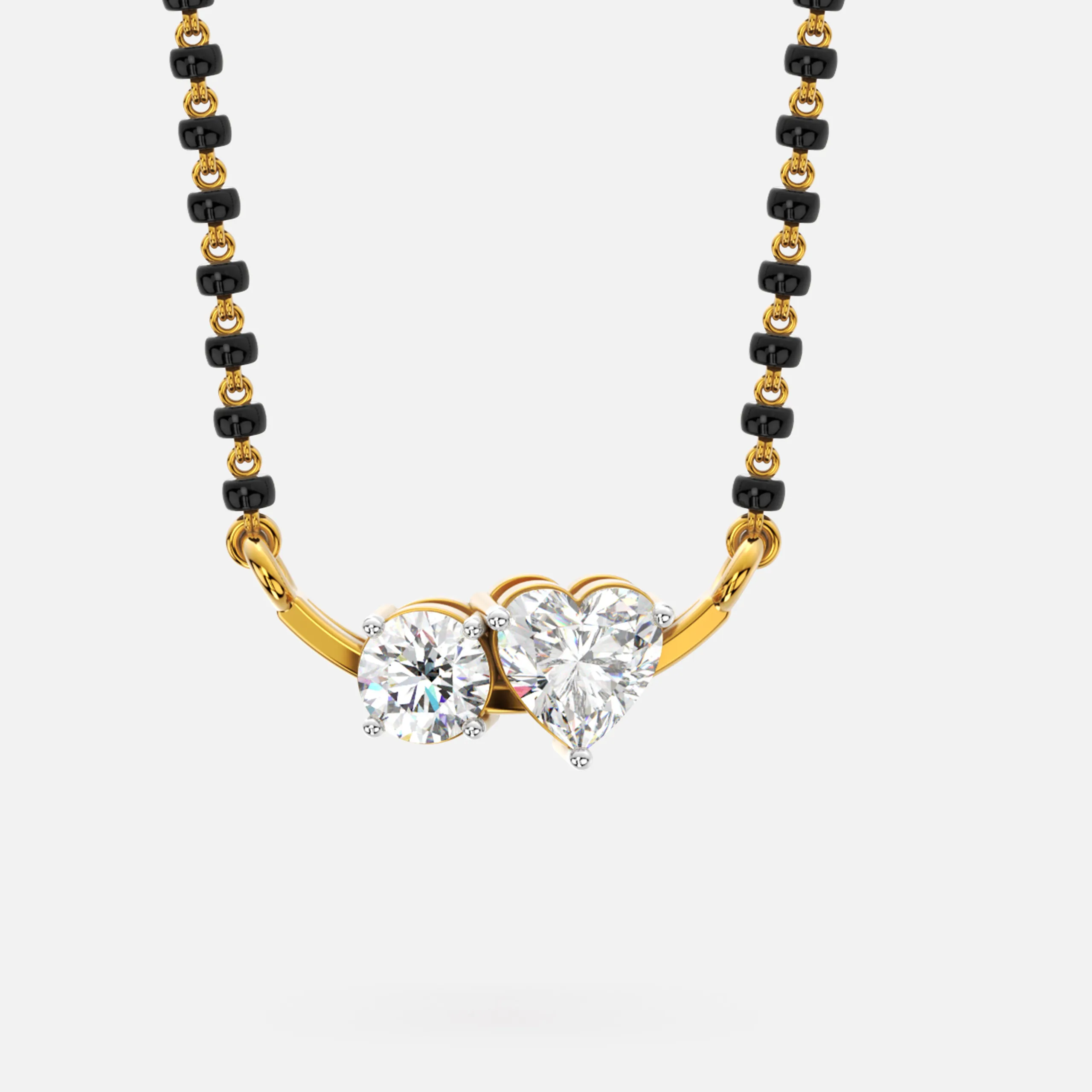 Twin Hearts Diamond Mangalsutra