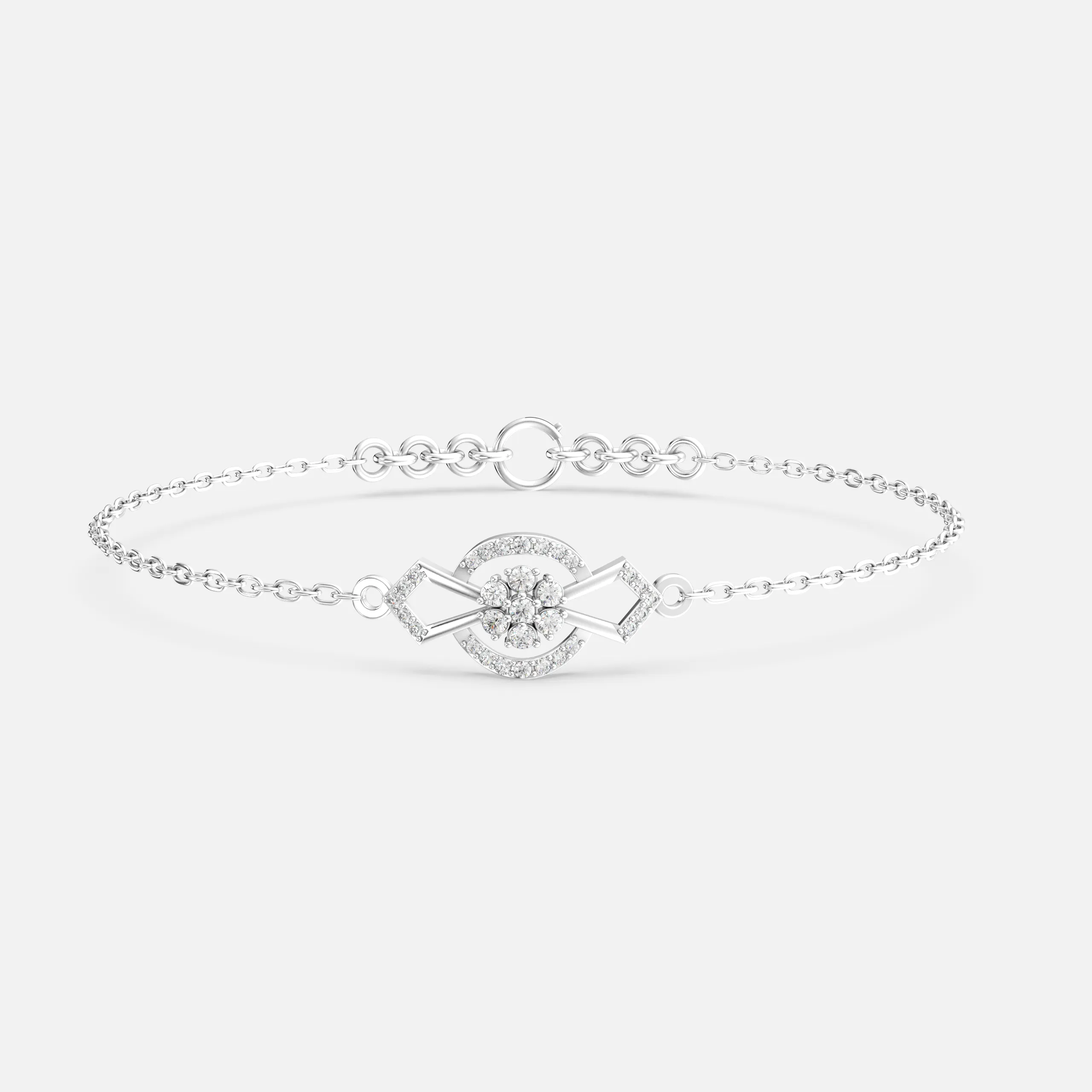 Radiant Halo Link Bracelet