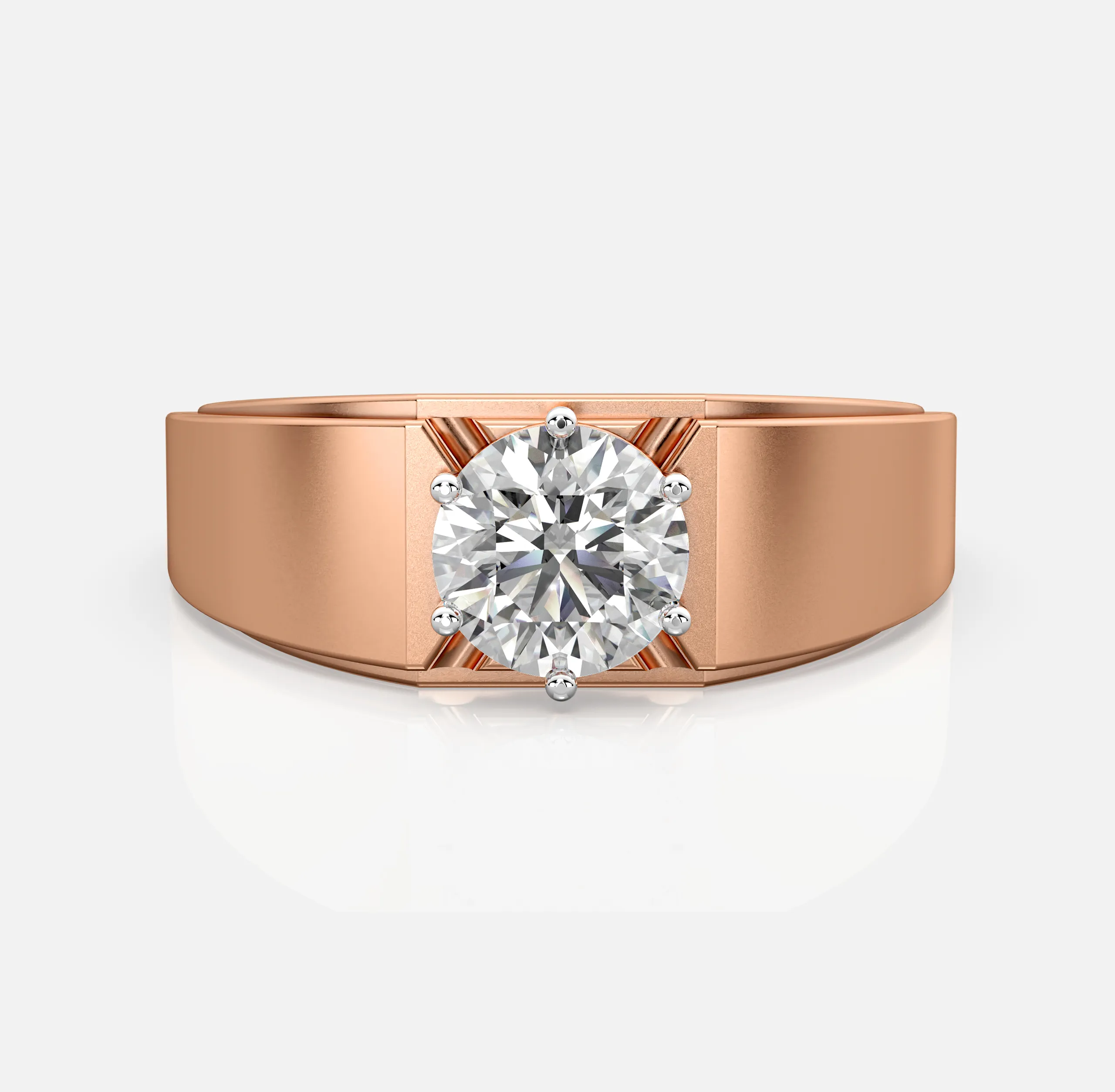 Bold Solitaire Diamond Band