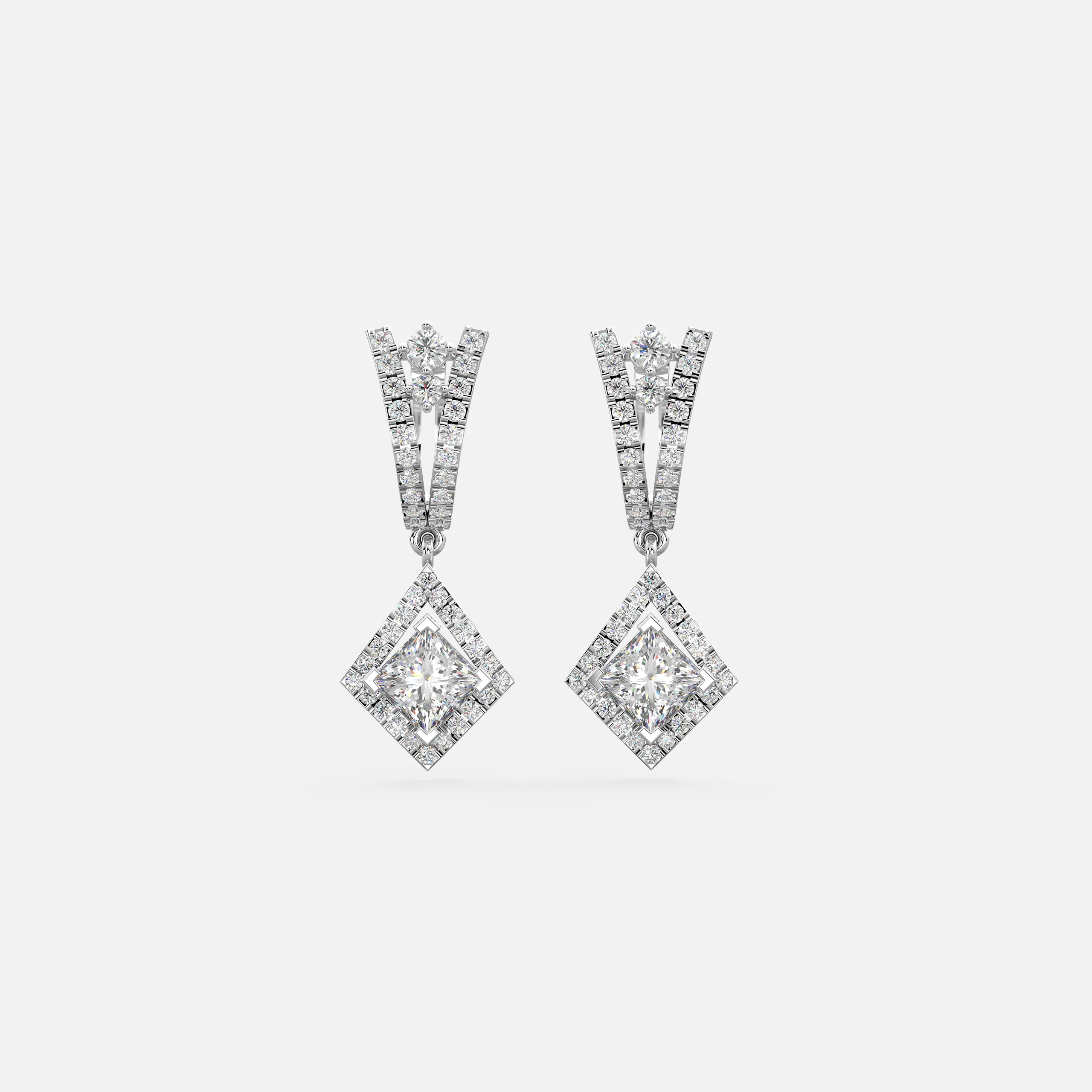 Aurielle Drop Diamond Earrings