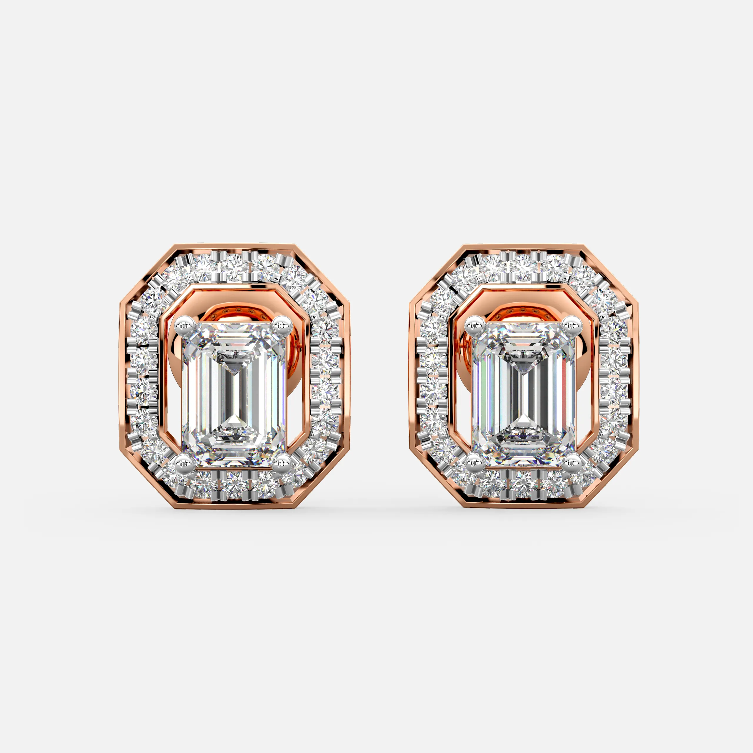 Imperial Frame Diamond Earrings