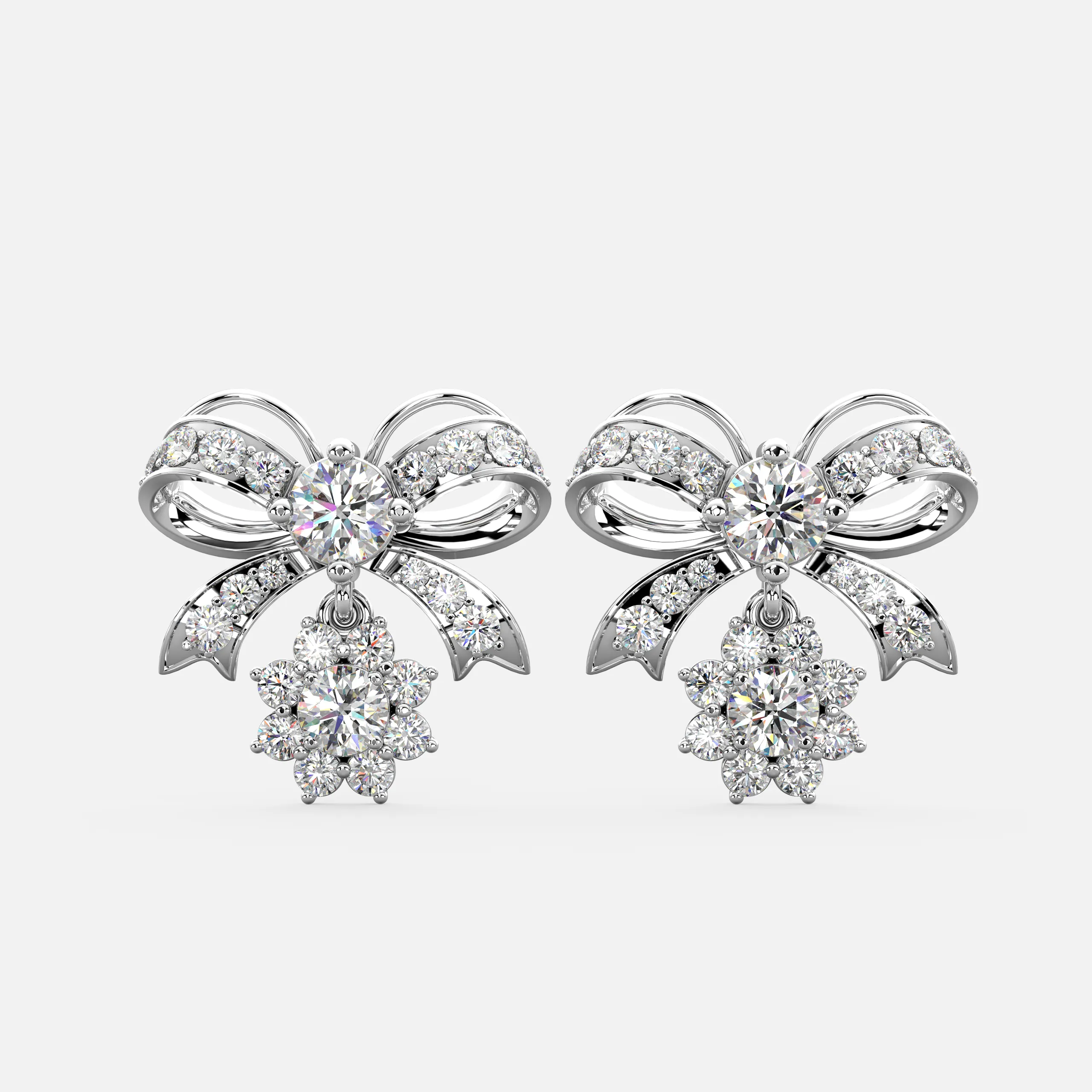 Diamond Blossom Spark Earrings