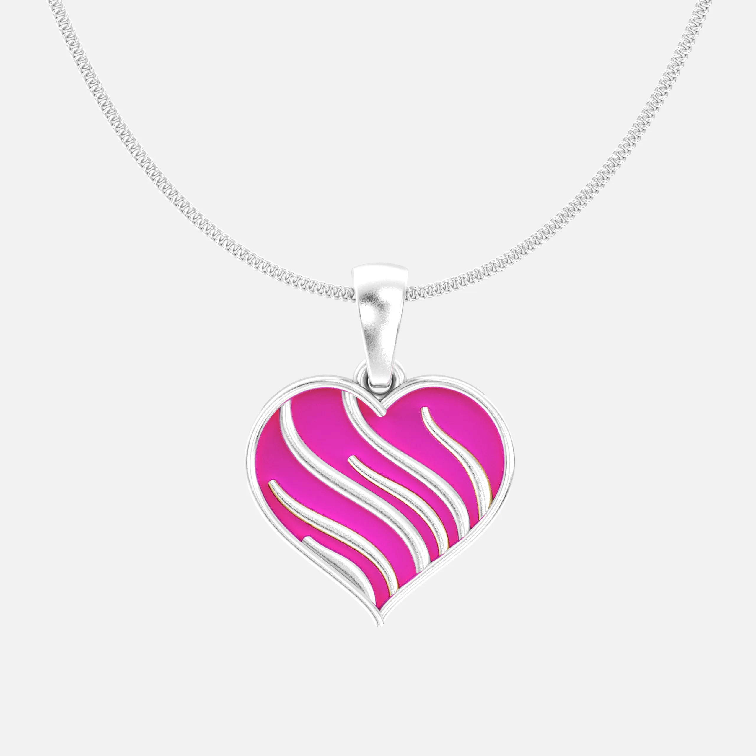 Amoura Wave Heart Pendant