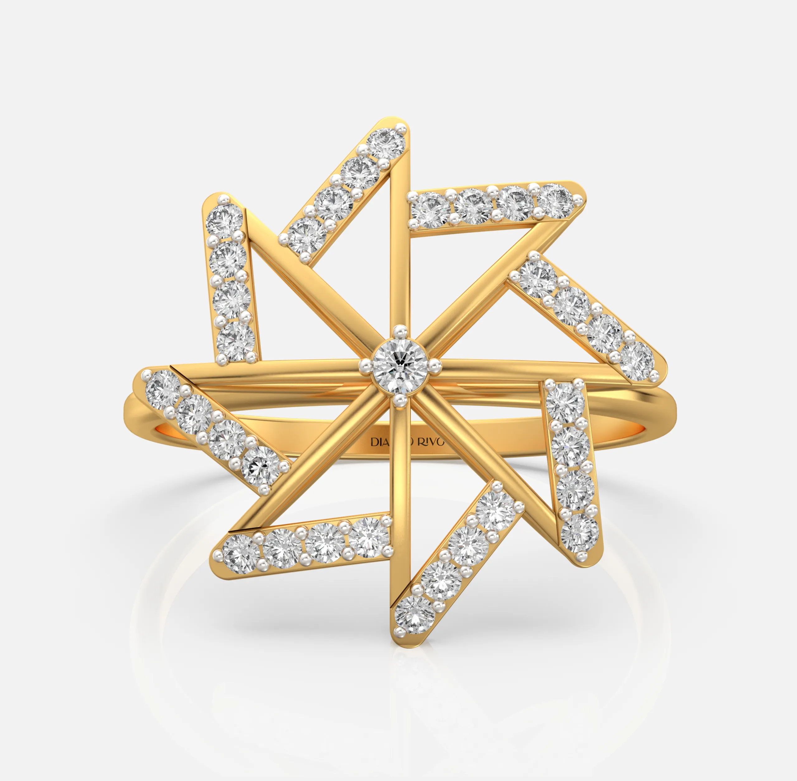 Radiant Starburst Diamond Ring