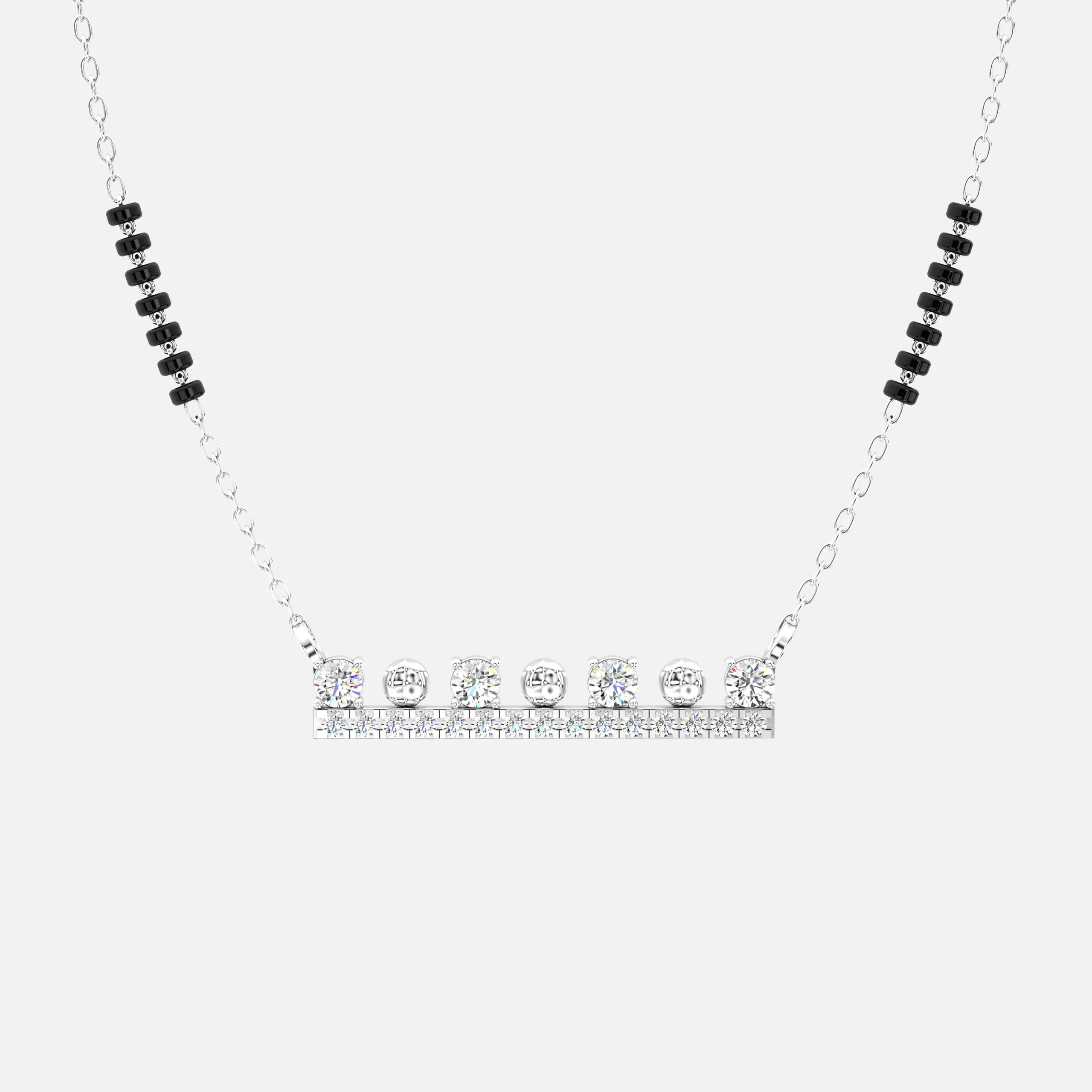 Elegant Bar Diamond Mangalsutra