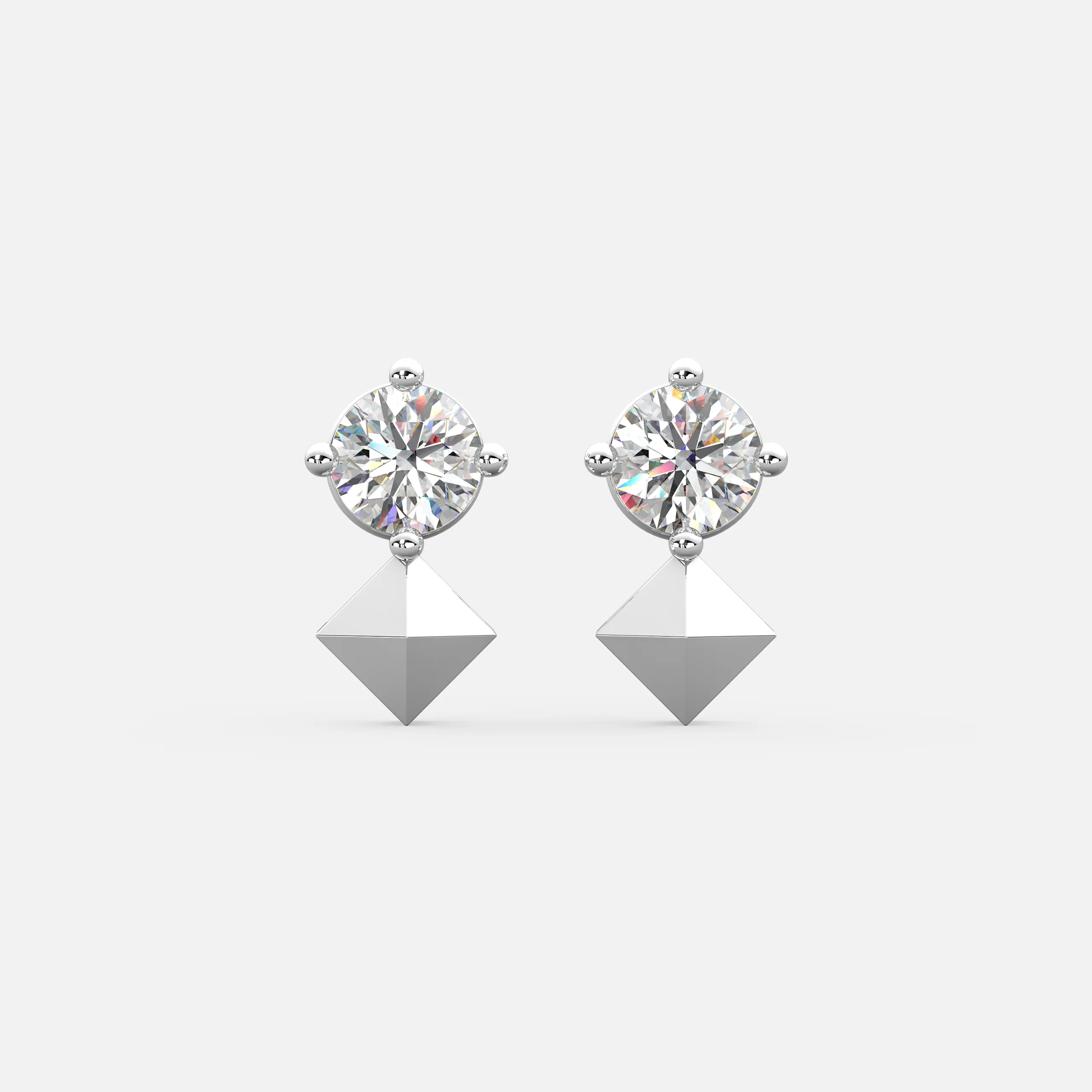 Apex Diamond Drop Earrings