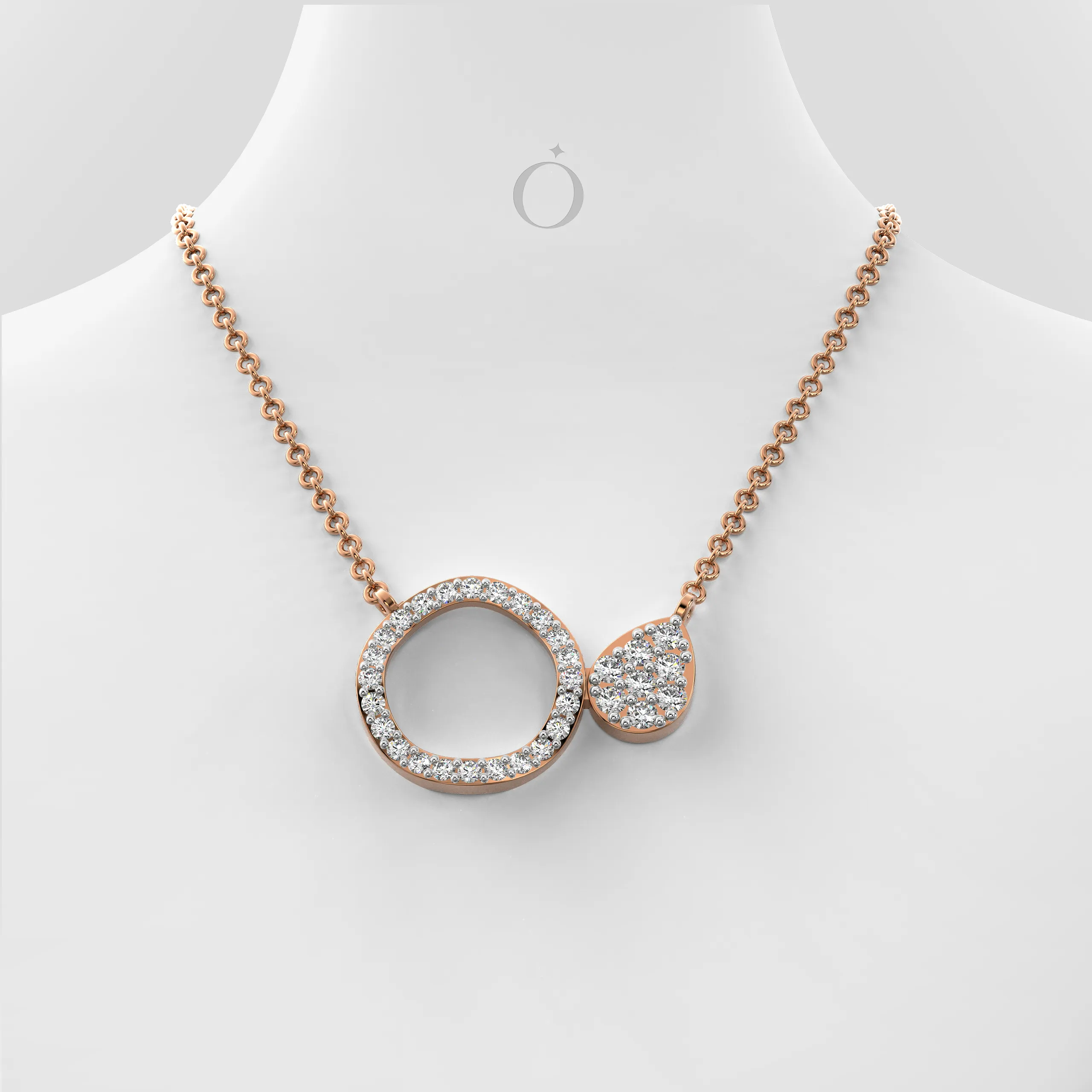 Lunéa Drop Diamond Necklace