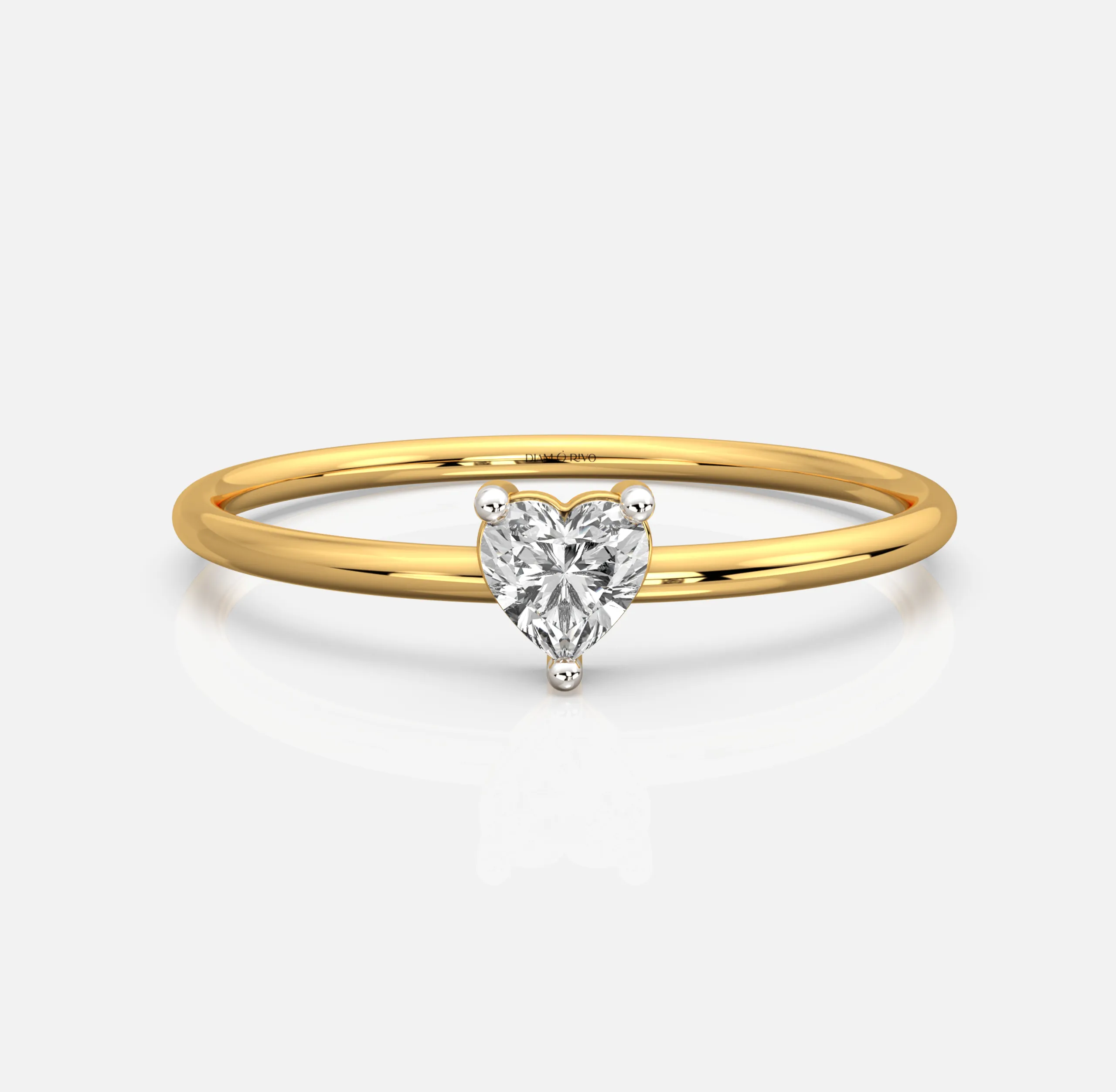 Heart Halo Diamond Ring