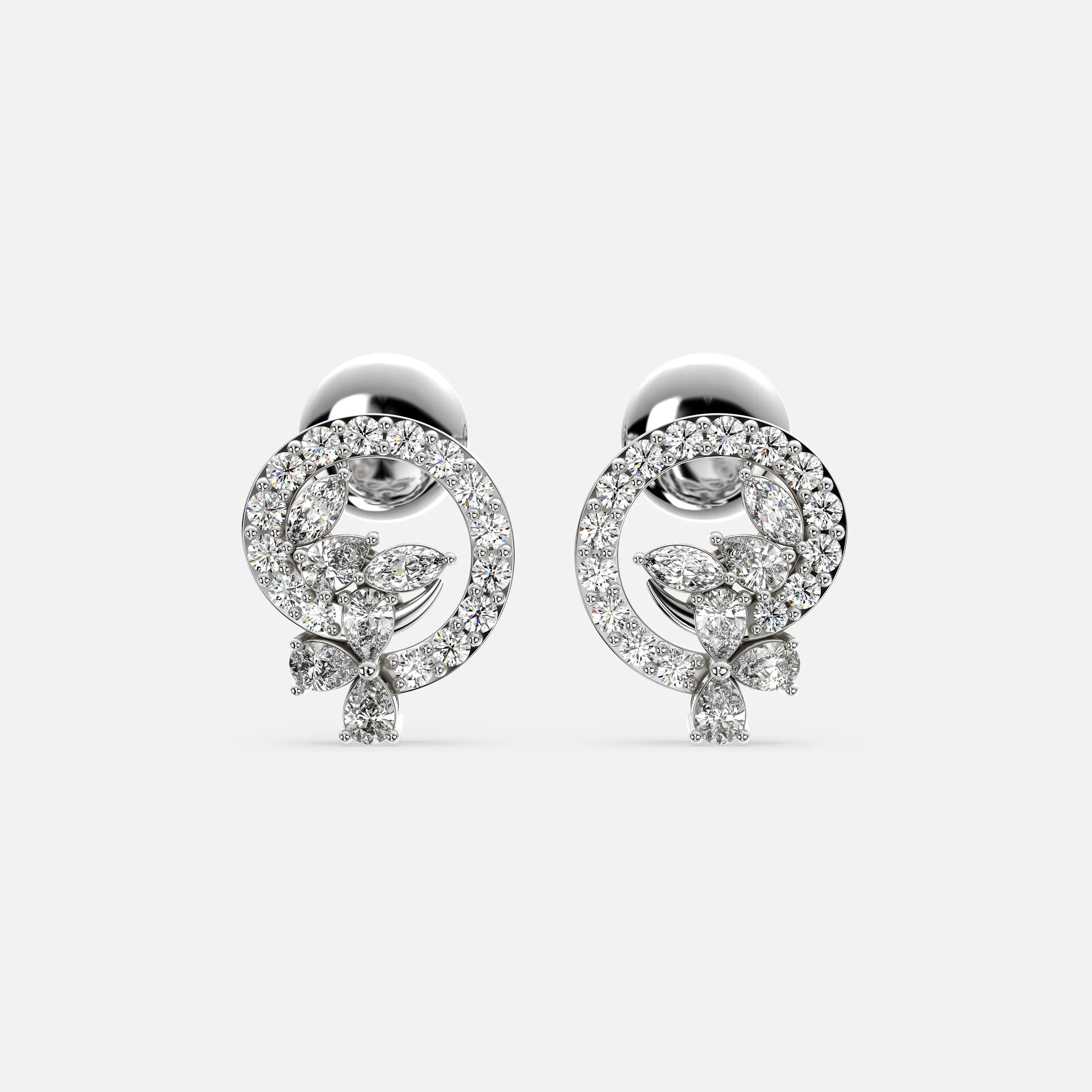 Celestia Bloom Diamond Earrings