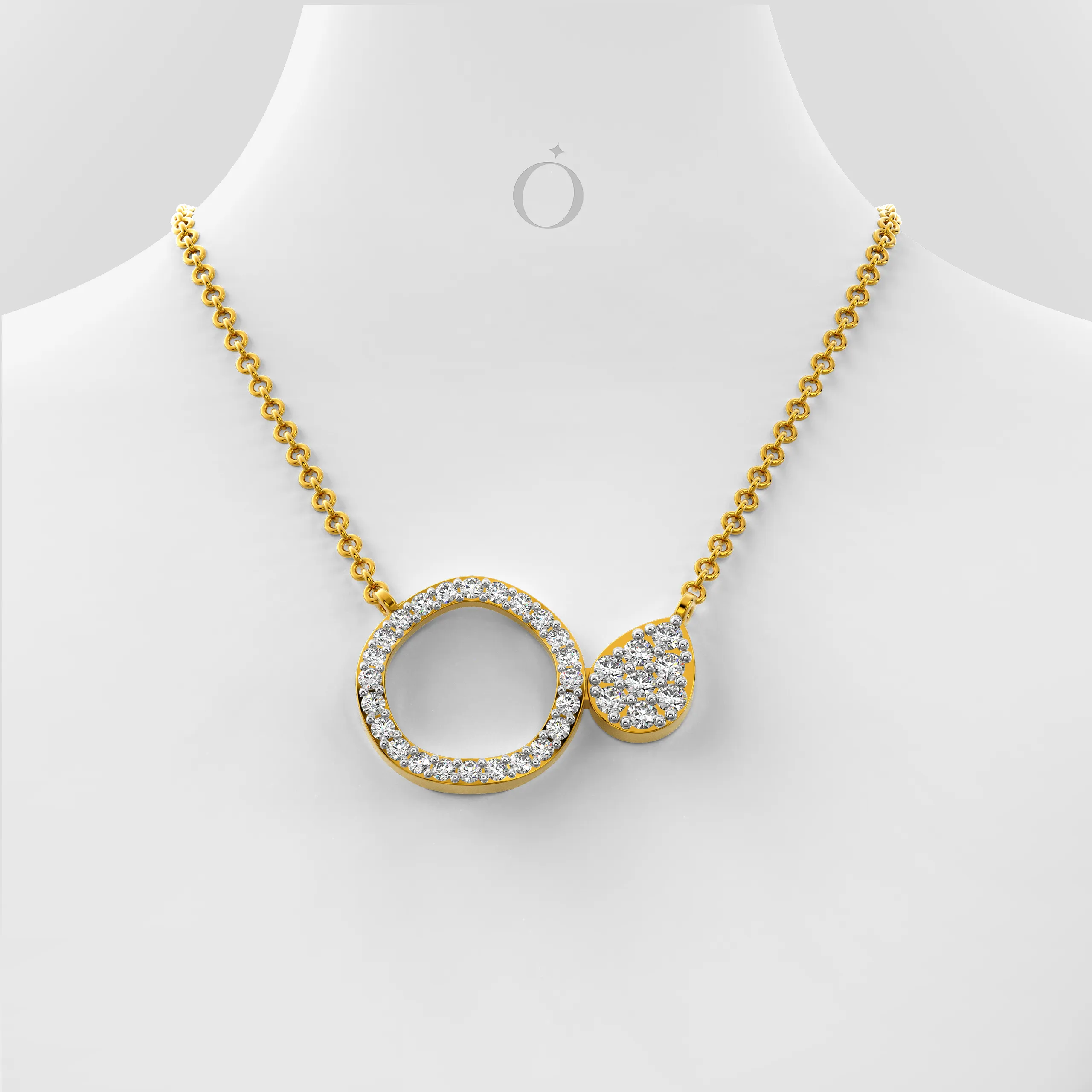 Lunéa Drop Diamond Necklace