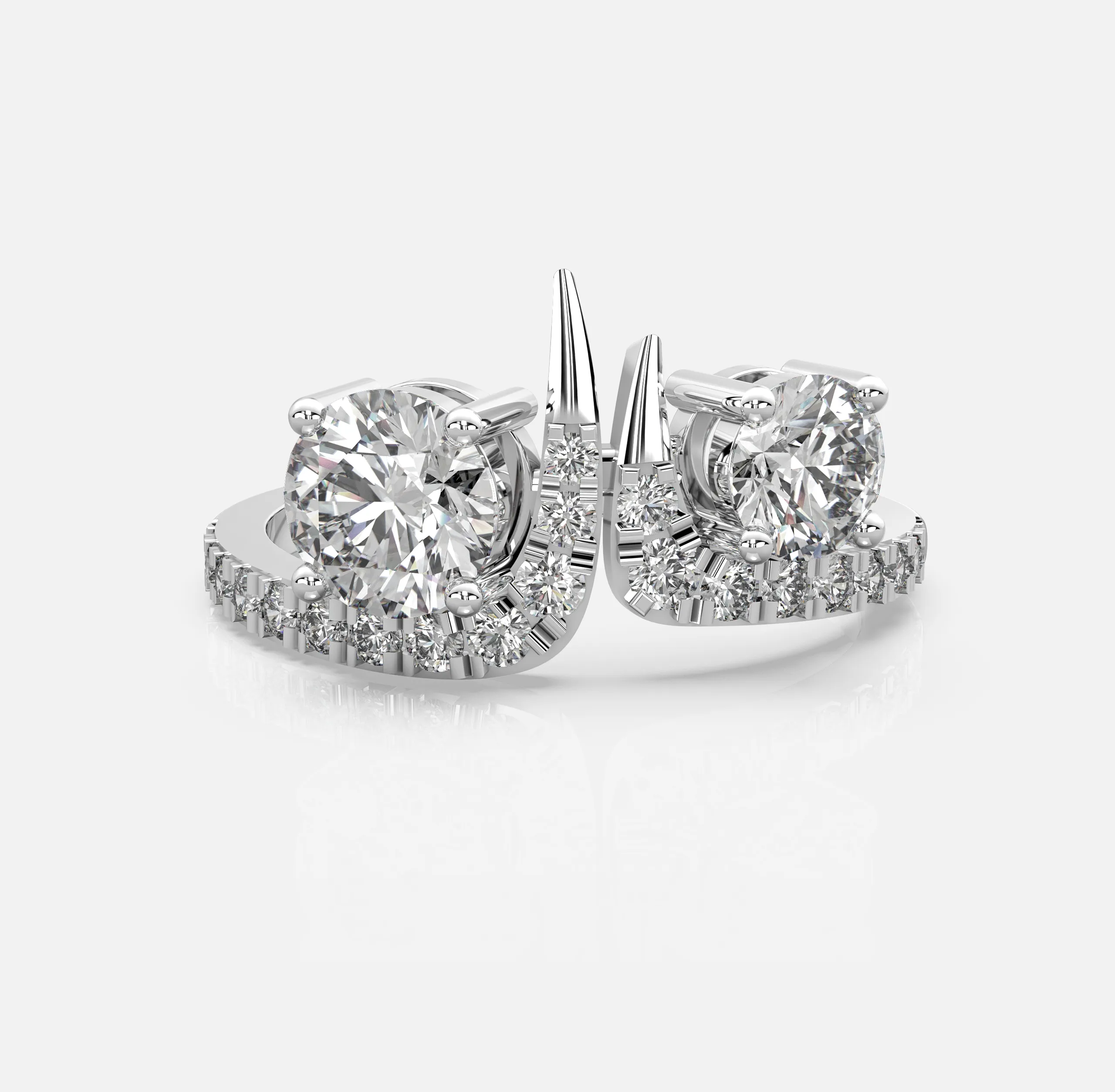 Double Spark Diamond Ring