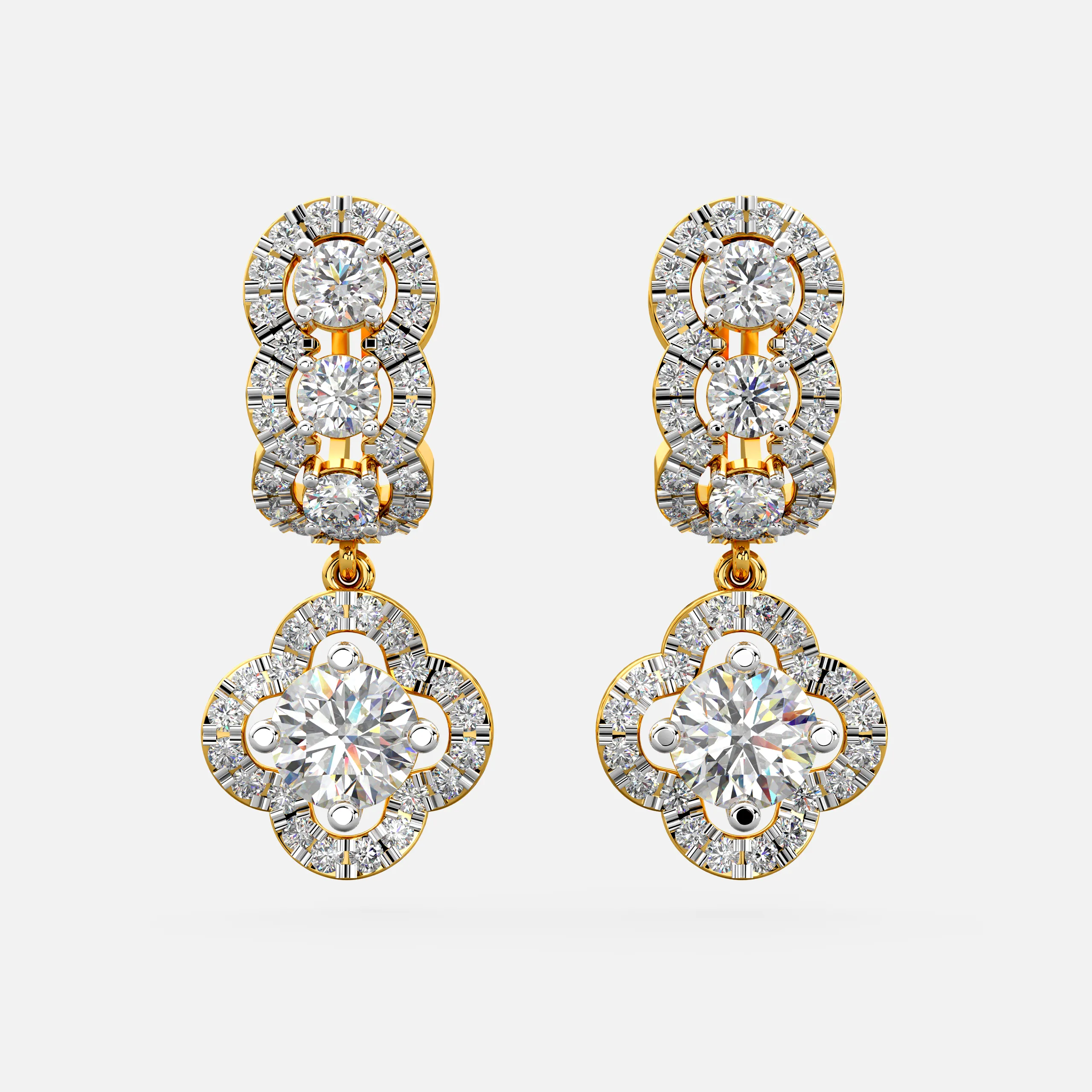 Imperial Clover Diamond Earrings