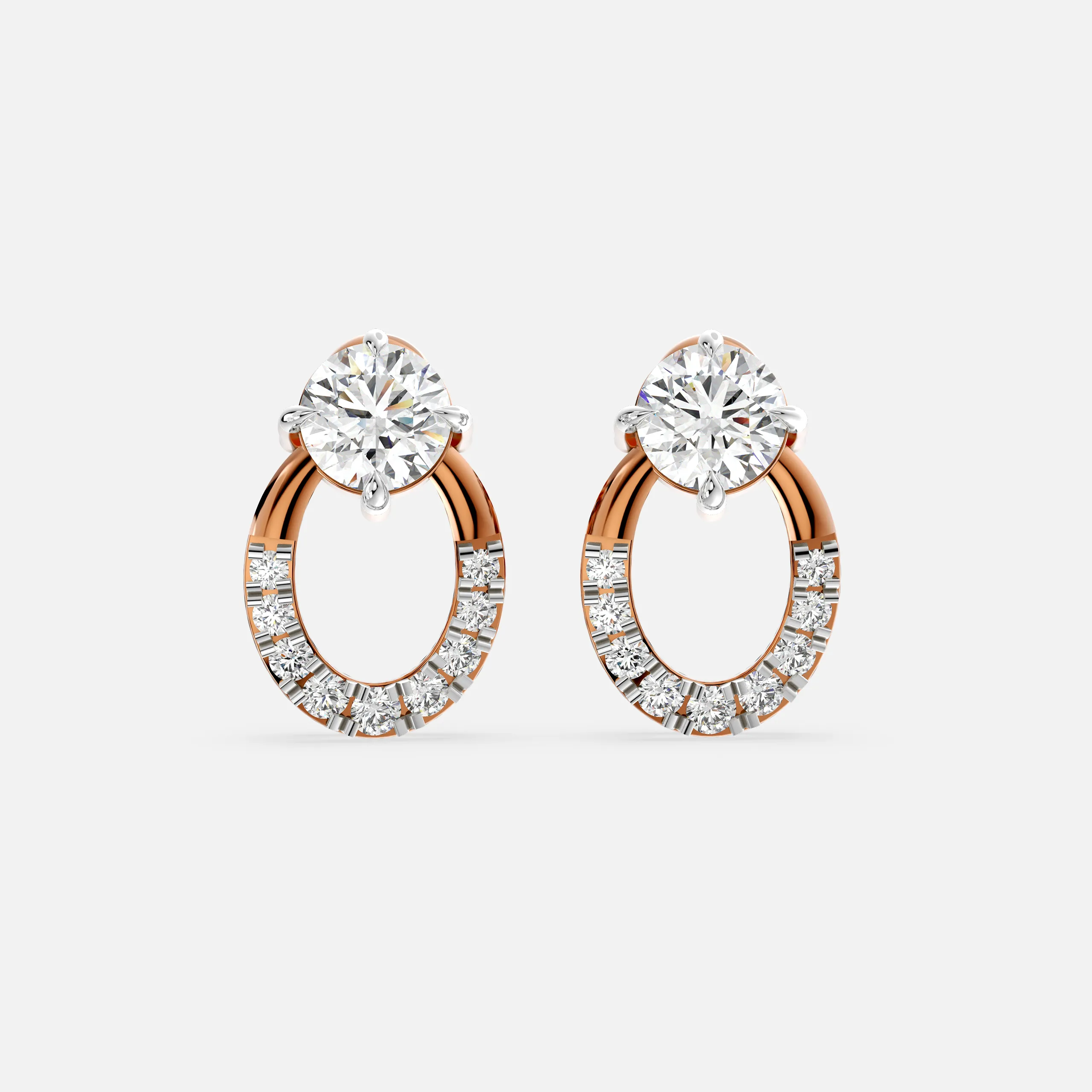Timeless Oval Diamond Earrings