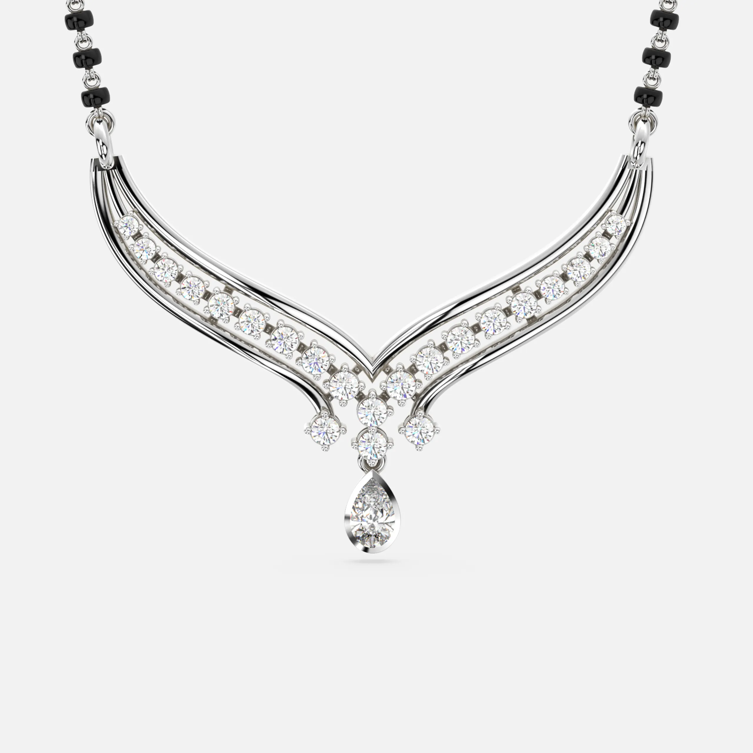 Radiant V-Curve Diamond Mangalsutra