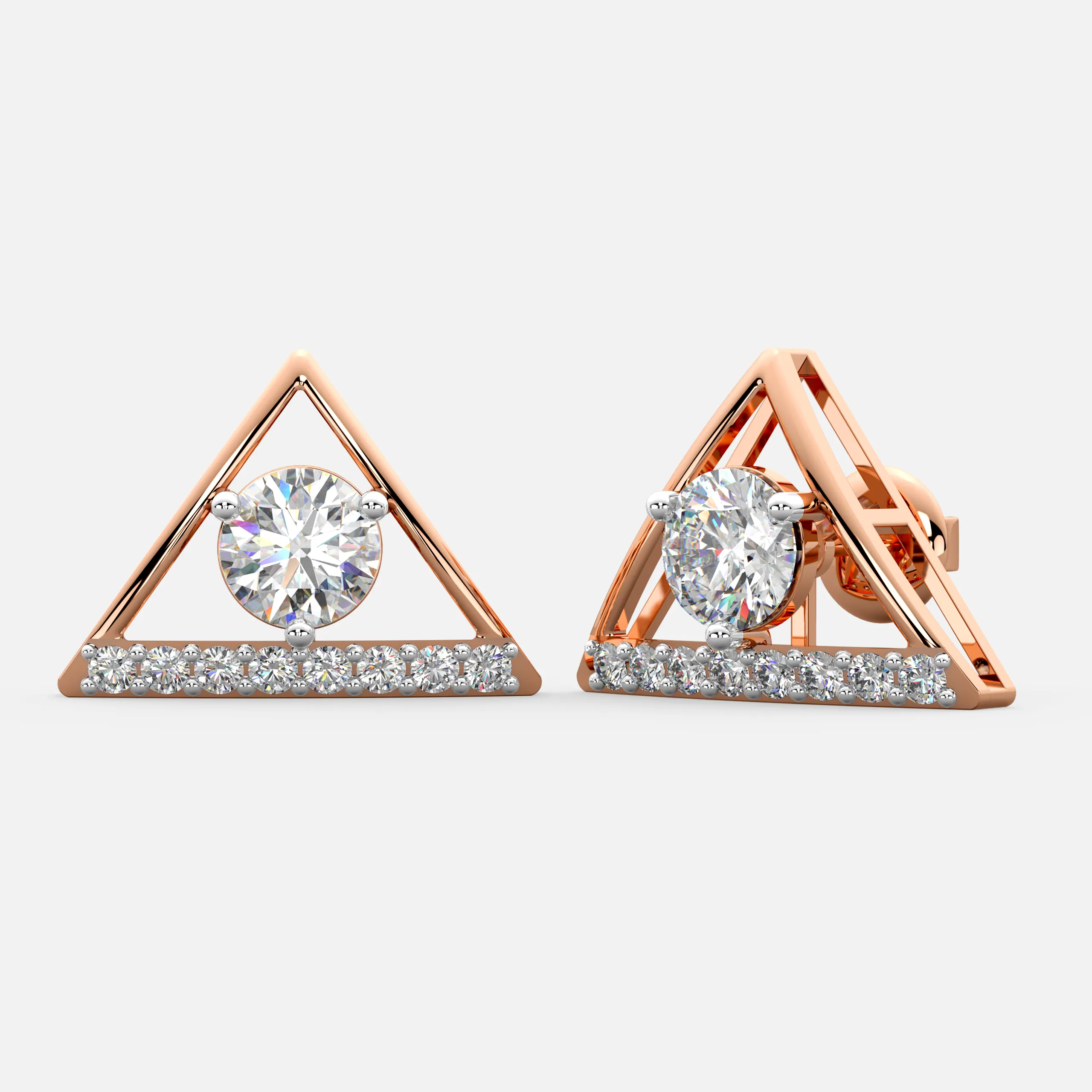 Vertex Glow Diamond Earrings