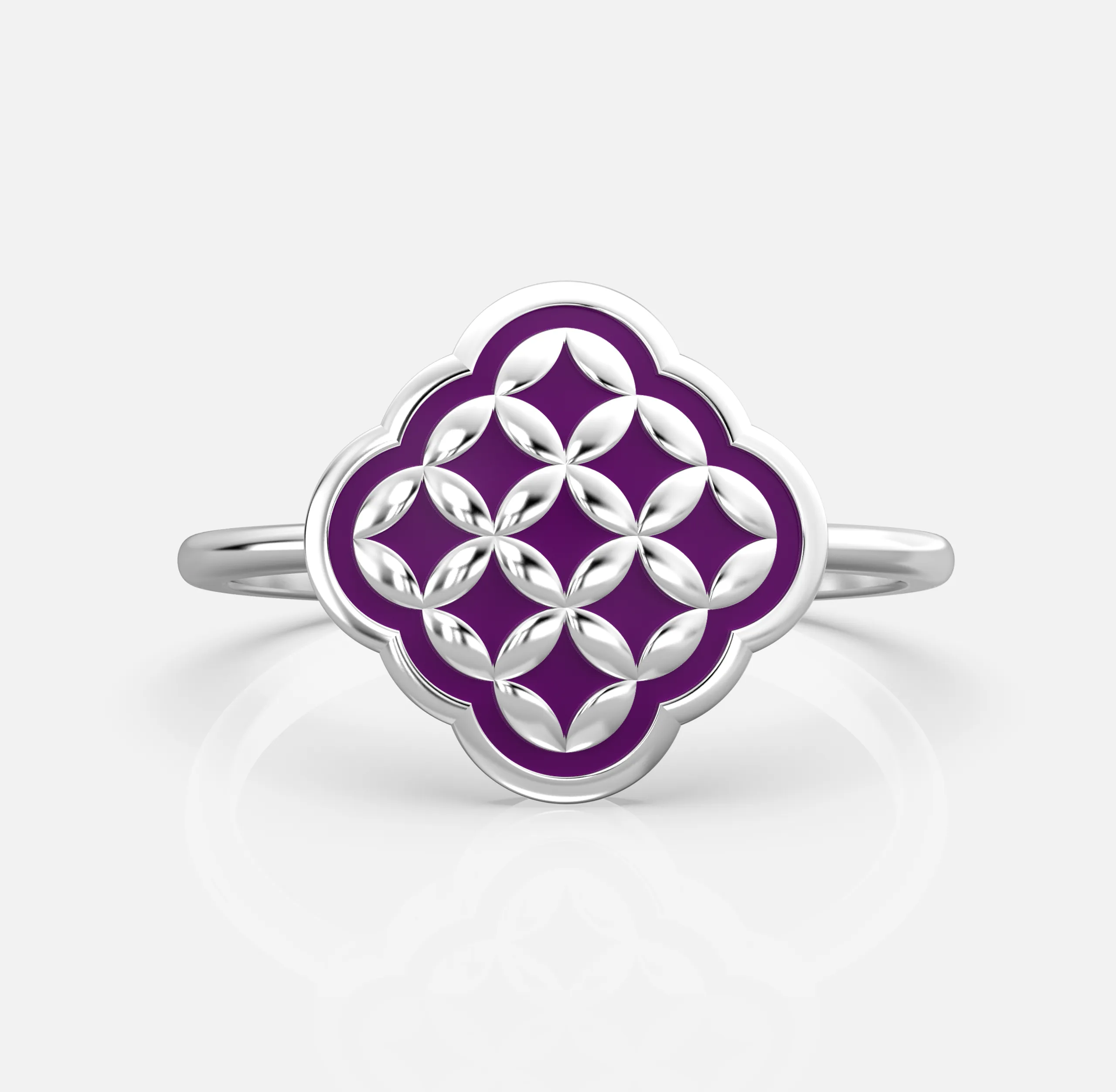 Velora Lattice Bloom Ring