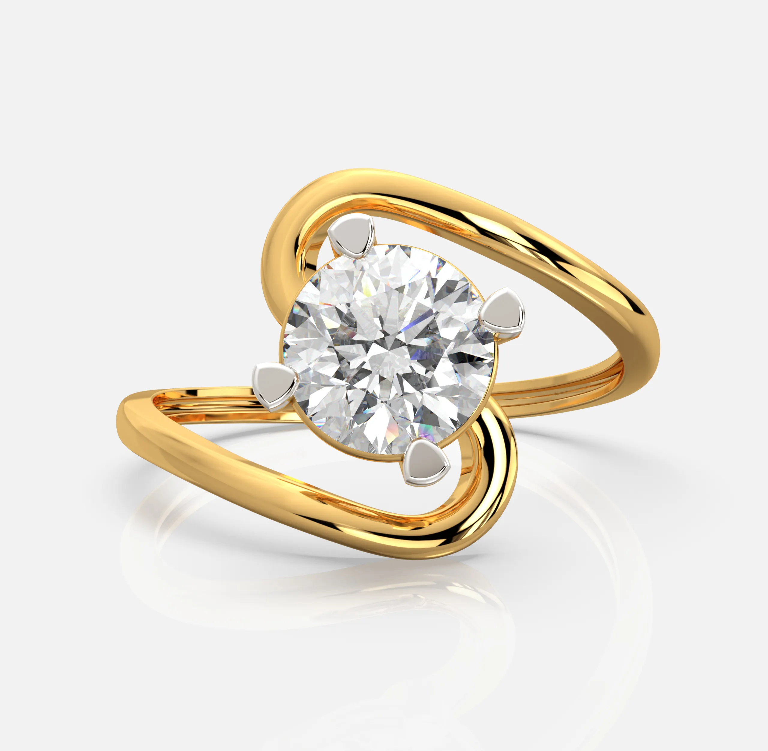 Luna Solitaire Ring