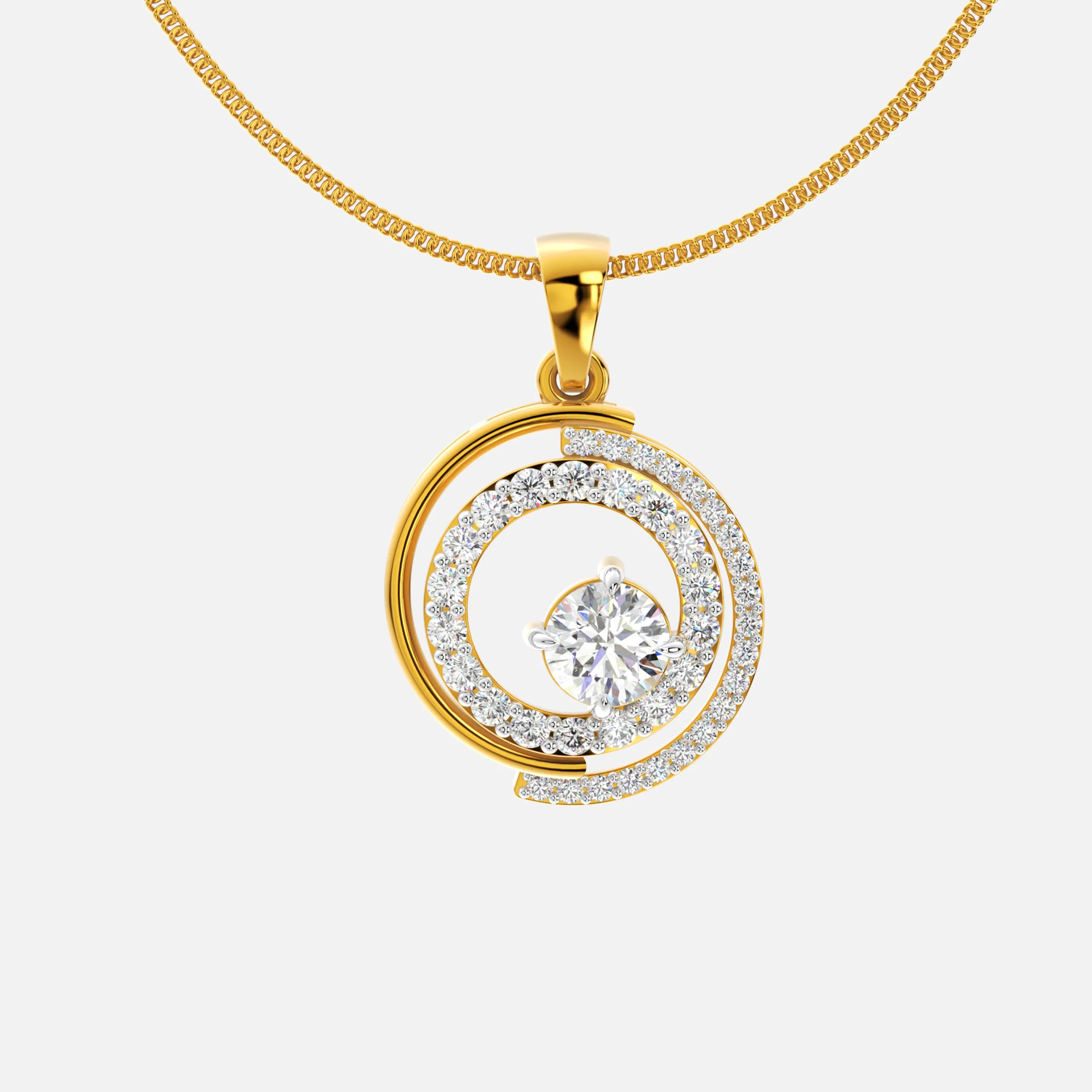 Celestial Orbit Diamond Pendant